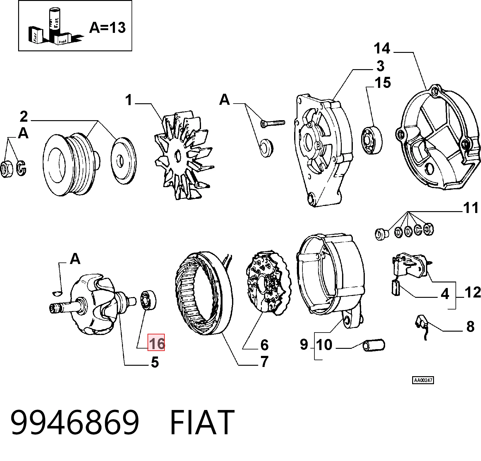 9946869 Fiat/Alfa/Lancia