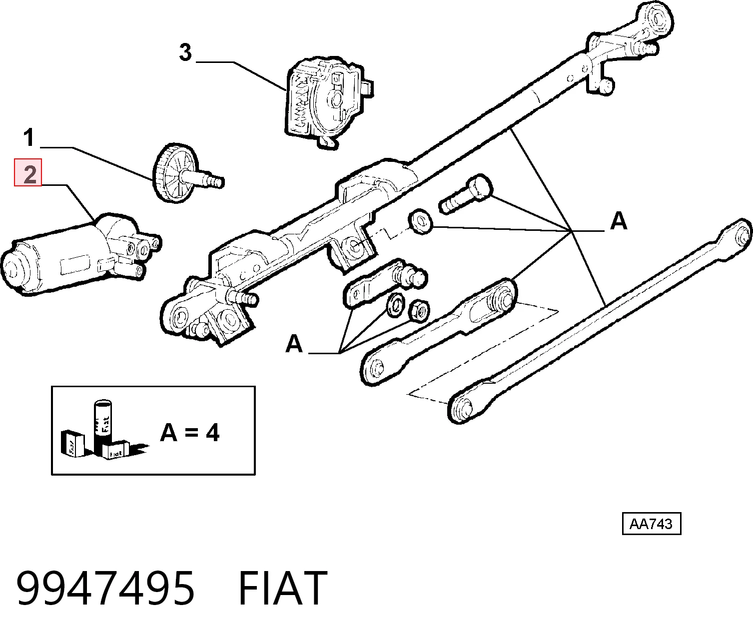 Comprar Motor del limpiaparabrisas Bravo 182