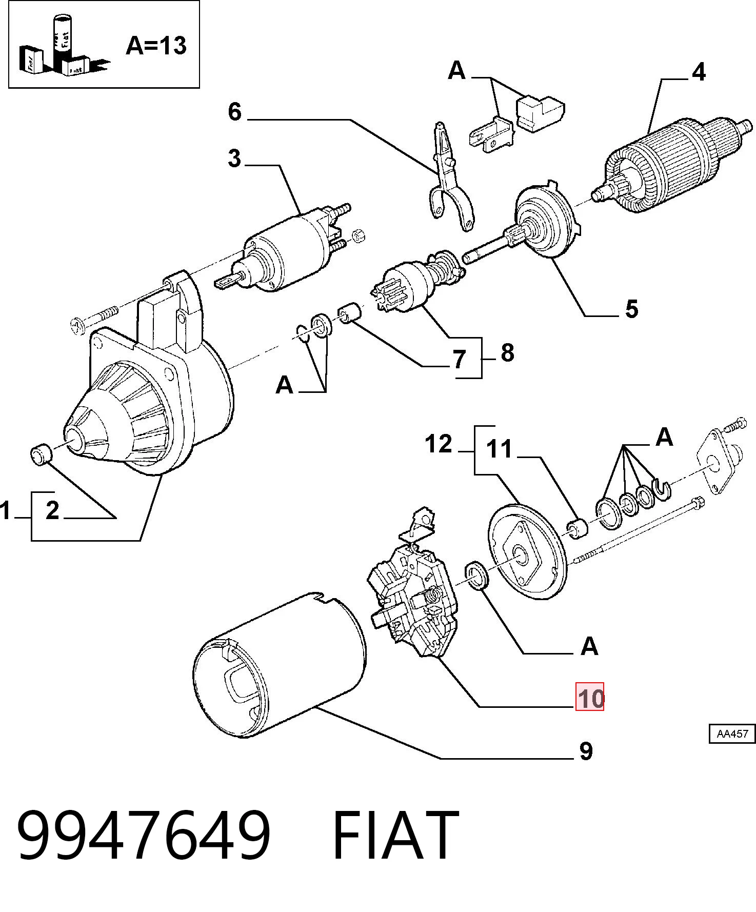 9947649 Fiat/Alfa/Lancia
