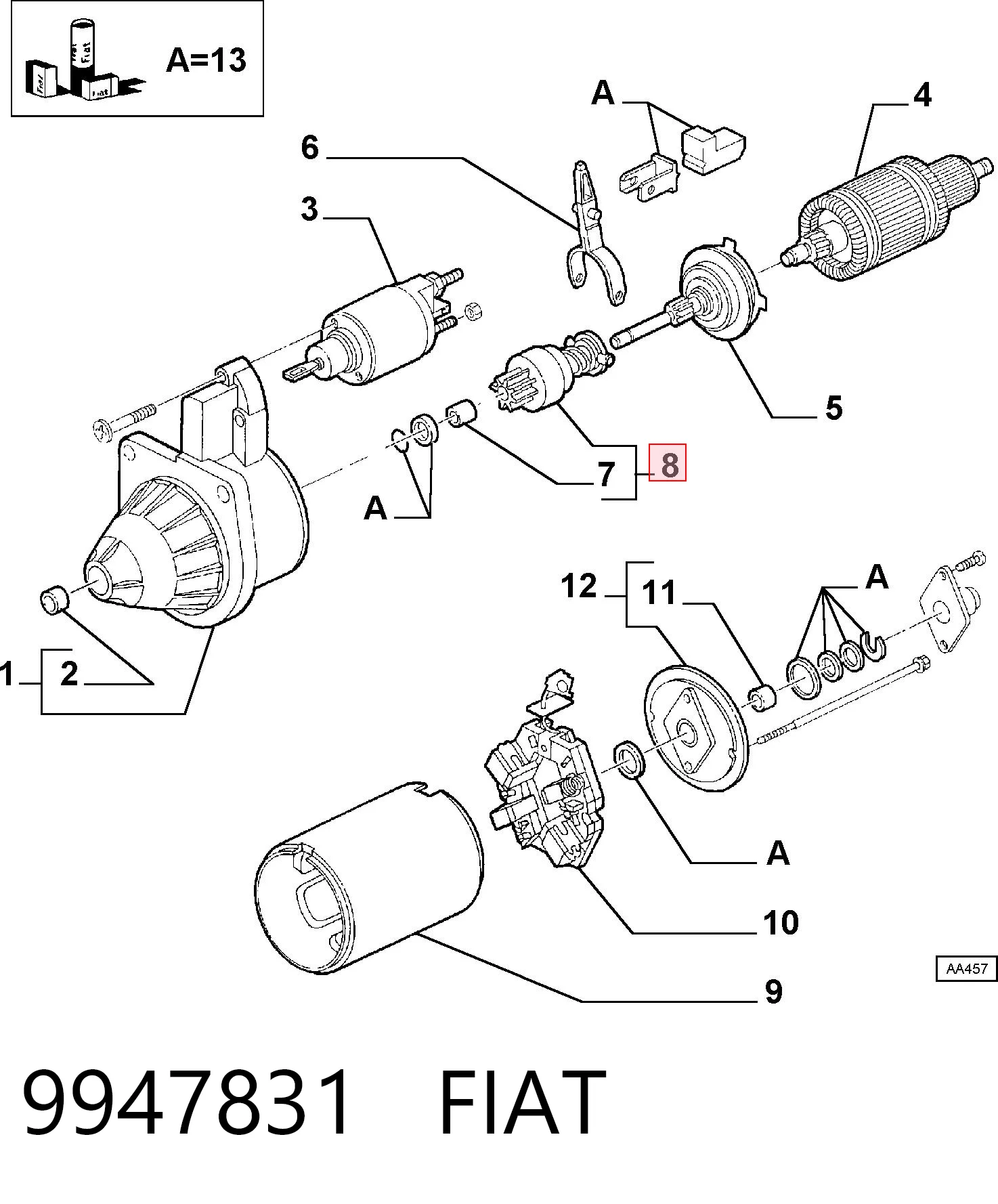 9947831 Fiat/Alfa/Lancia