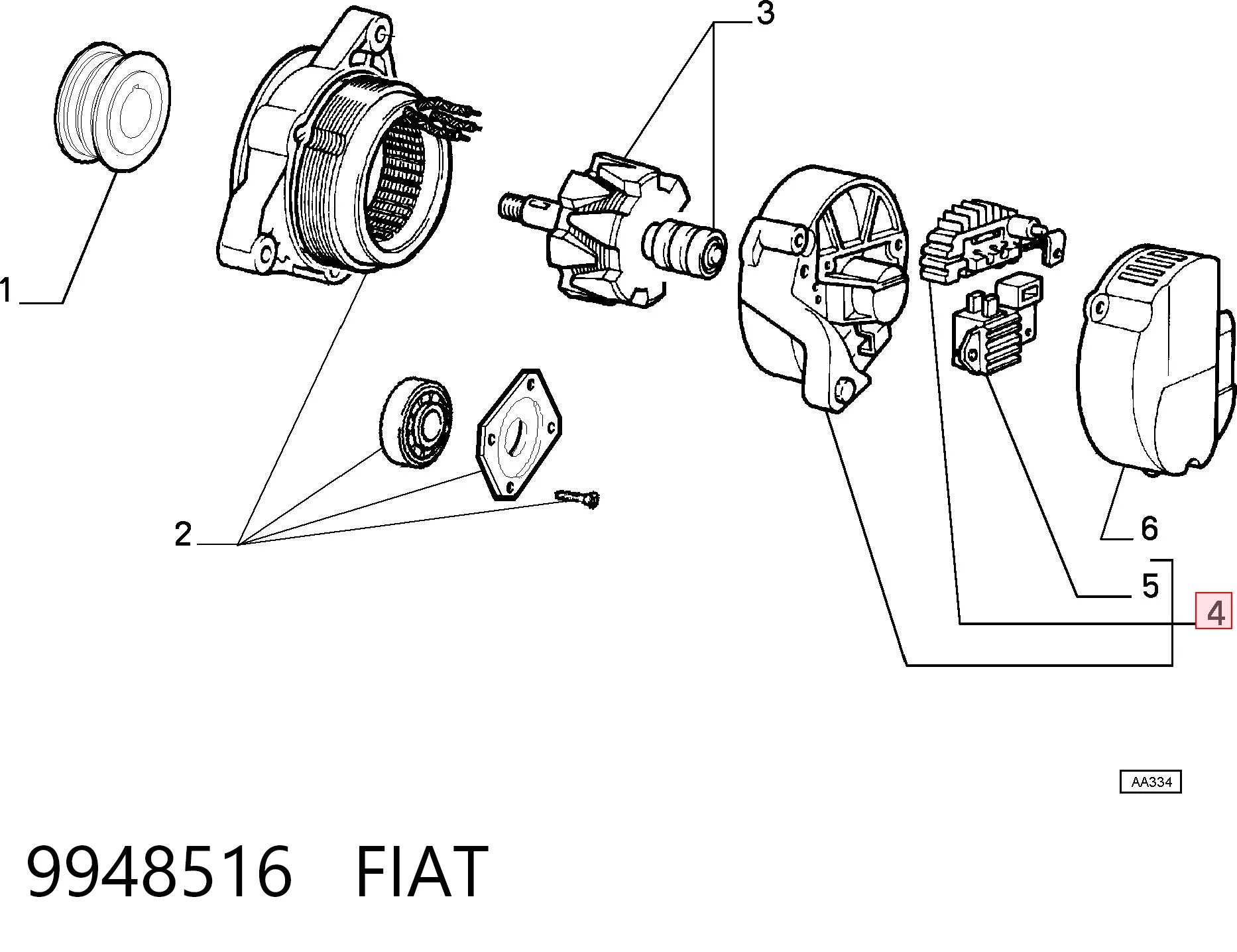 9948516 Fiat/Alfa/Lancia