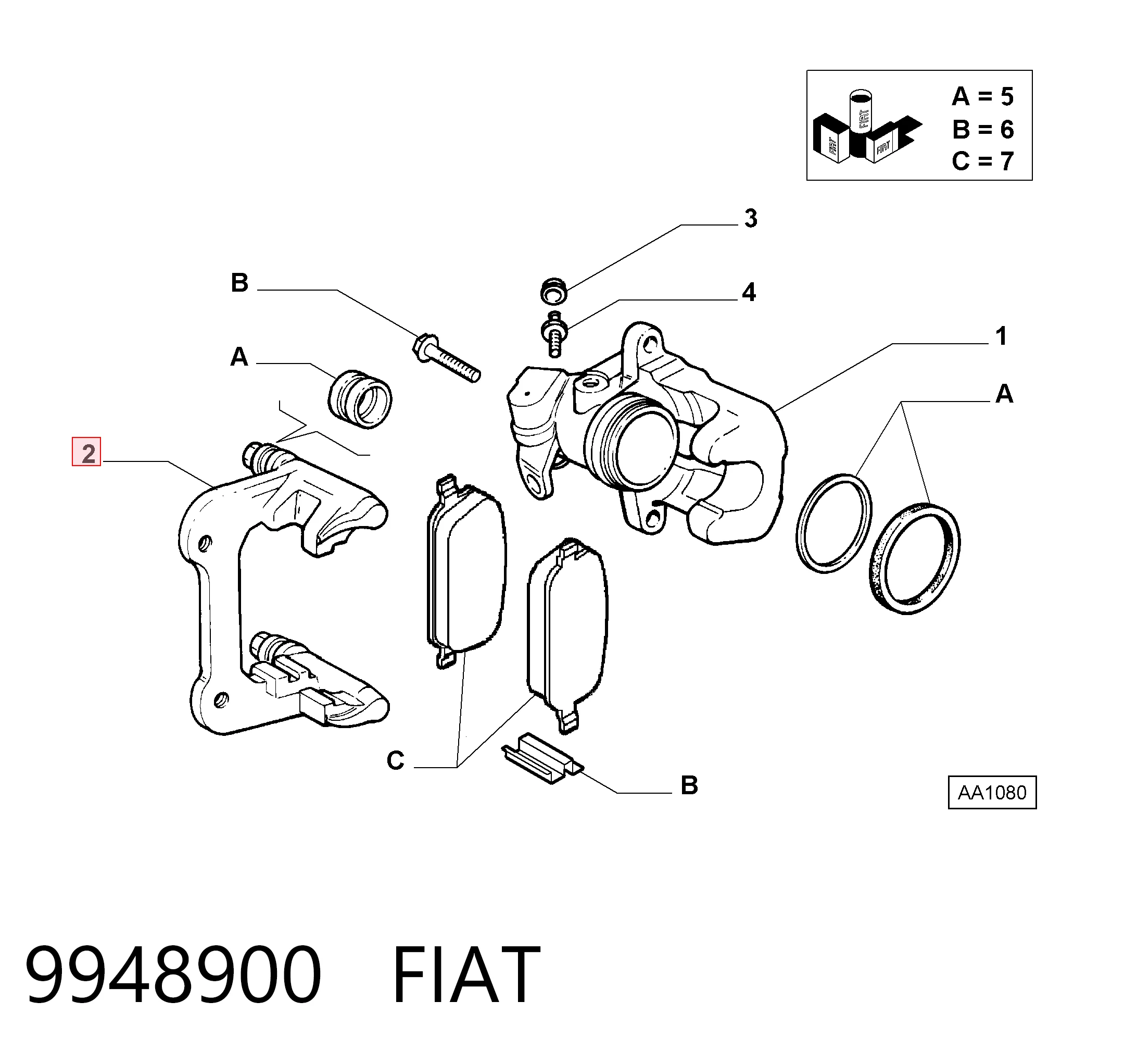 Precio del repuesto Kit de reparación de frenos 607  sedán