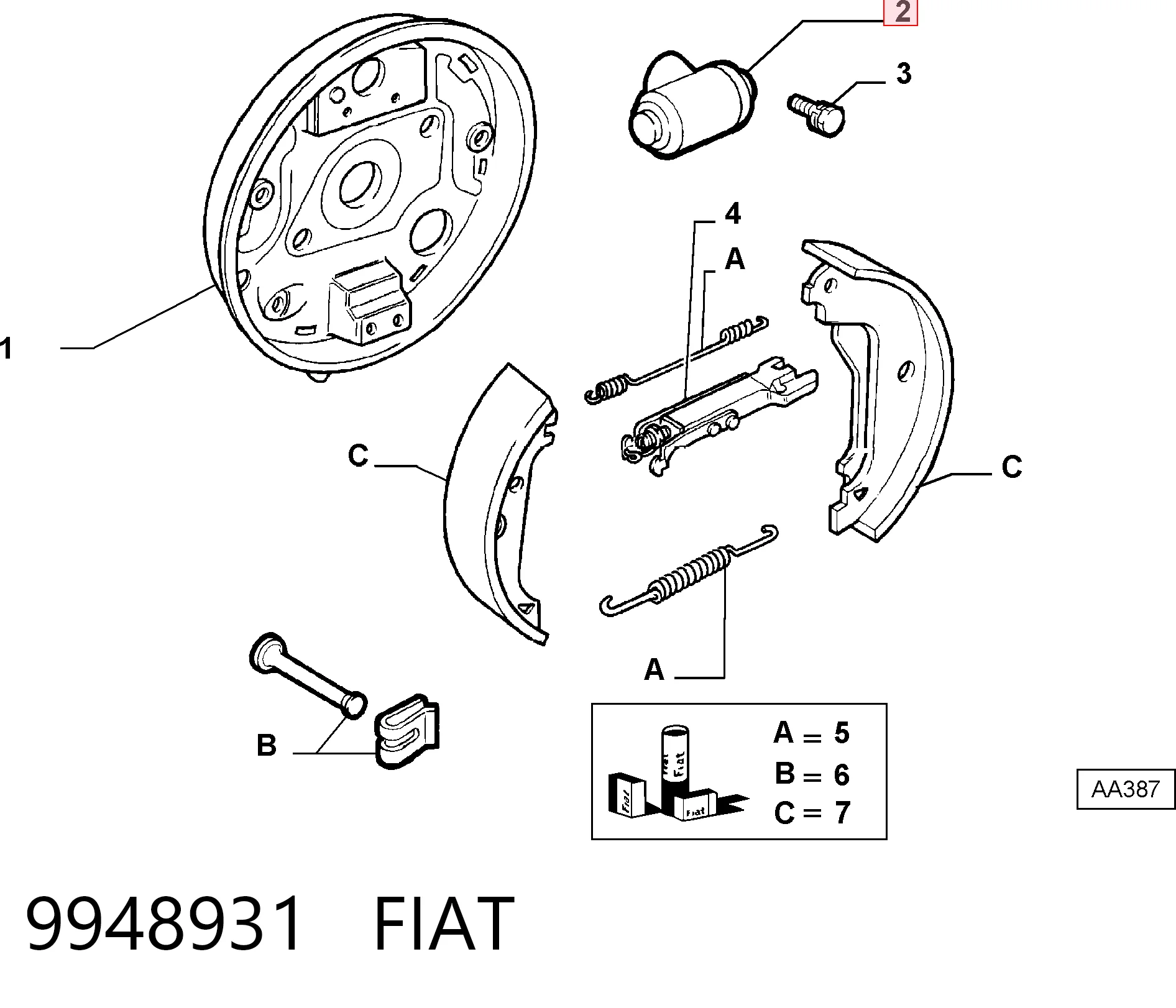Bombín de freno de rueda trasero Brava  hatchback (1995-2001) original desde 14,68 €