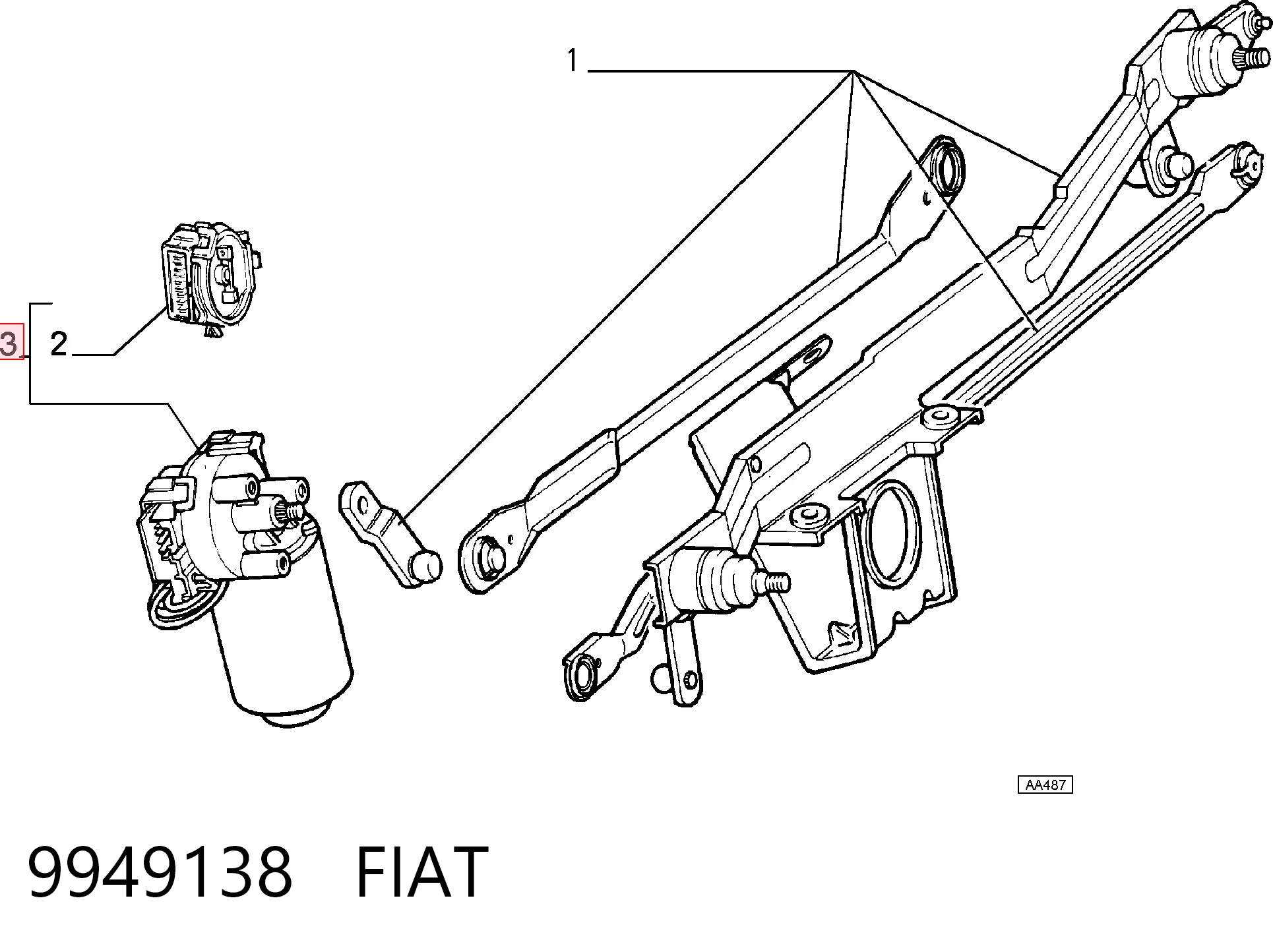 Comprar Motor del limpiaparabrisas Fiat Palio  178DX a bajo precio