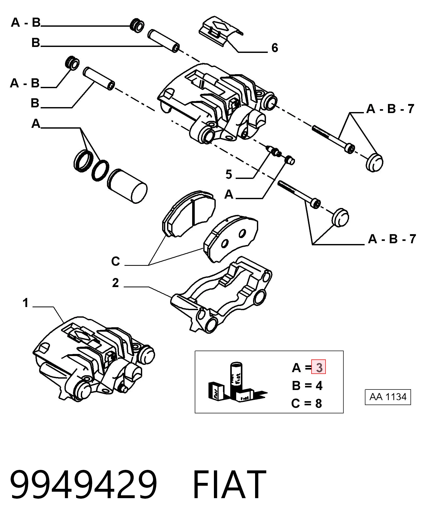 Kit de reparación de frenos trasero Peugeot Boxer  (2002-2005)