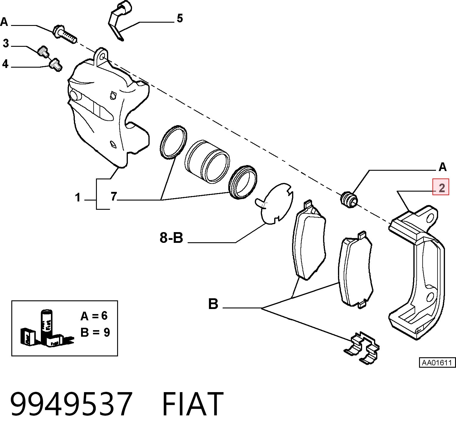 9949537 Fiat/Alfa/Lancia