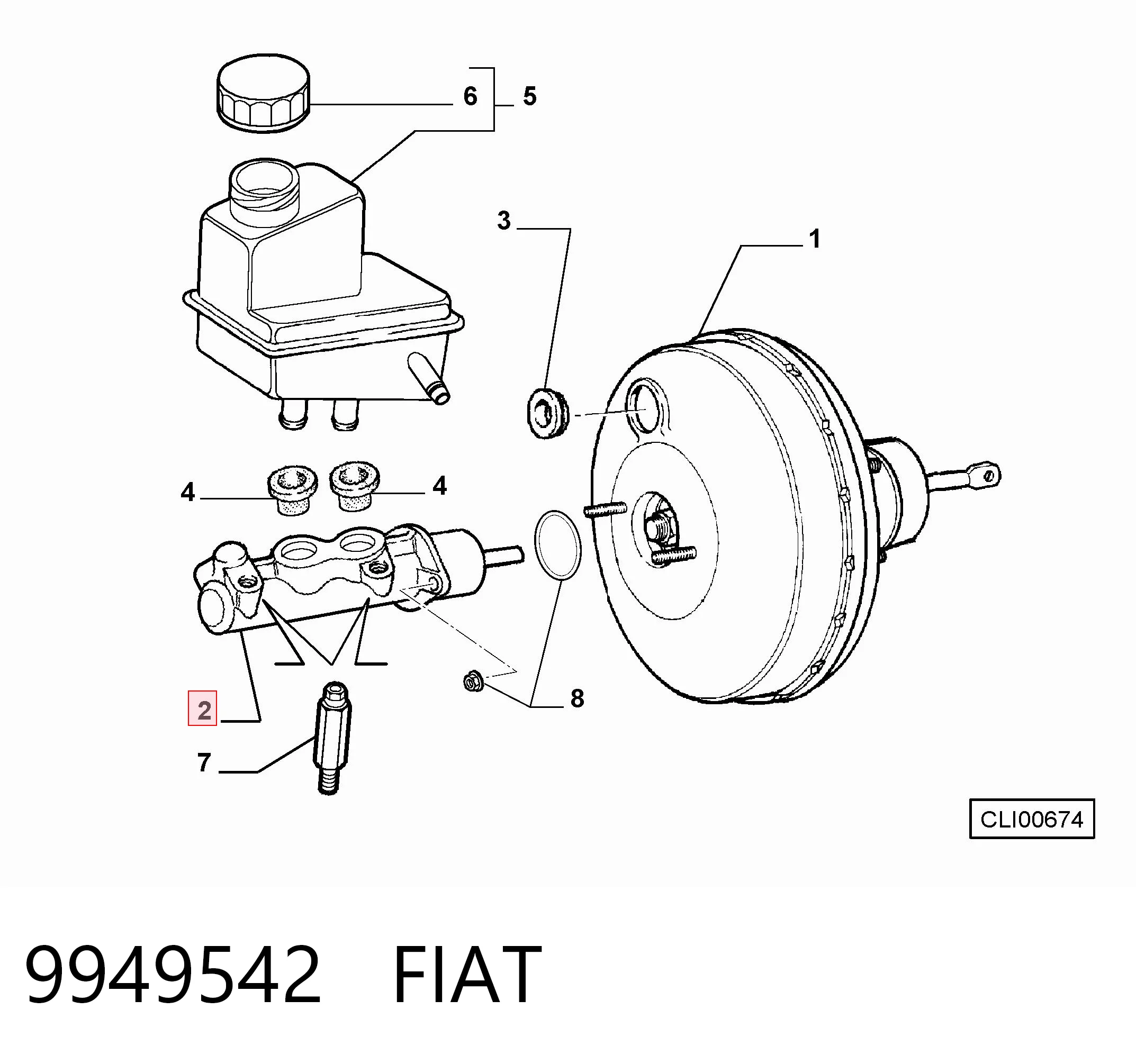 Cilindro principal de freno Fiat Punto II hatchback comprar en España