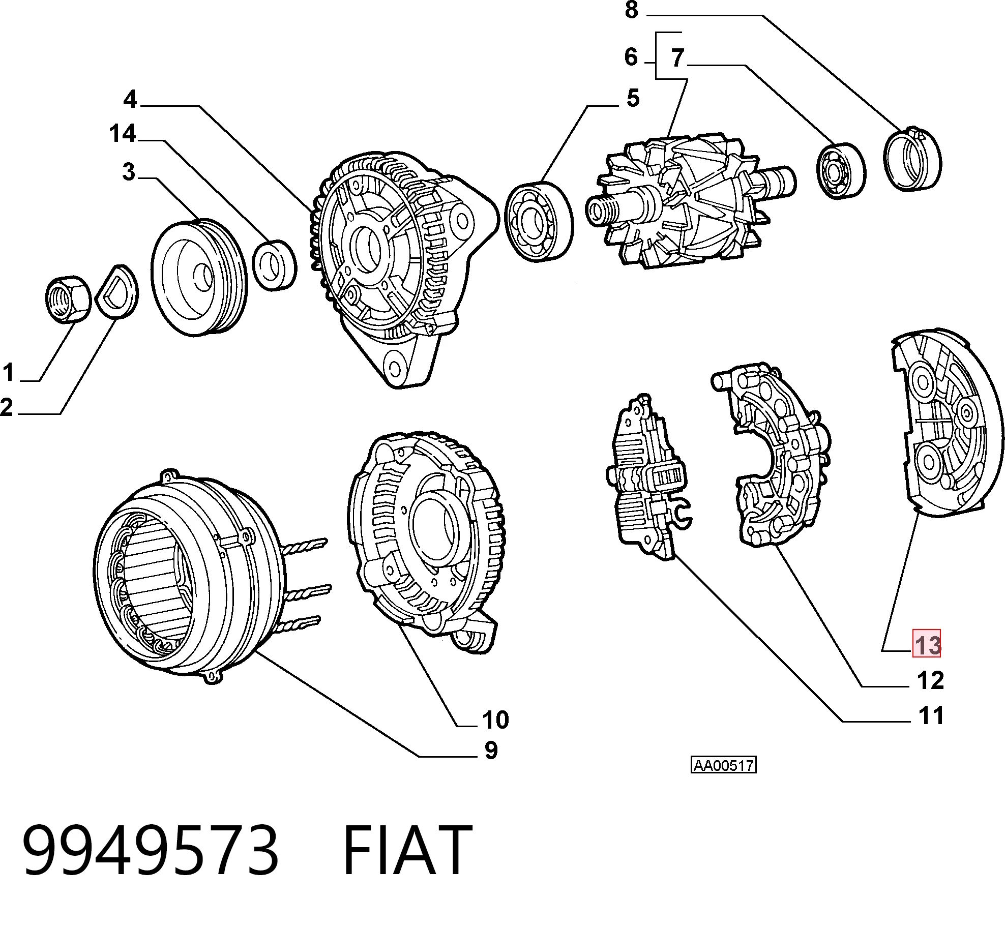 9949573 Fiat/Alfa/Lancia