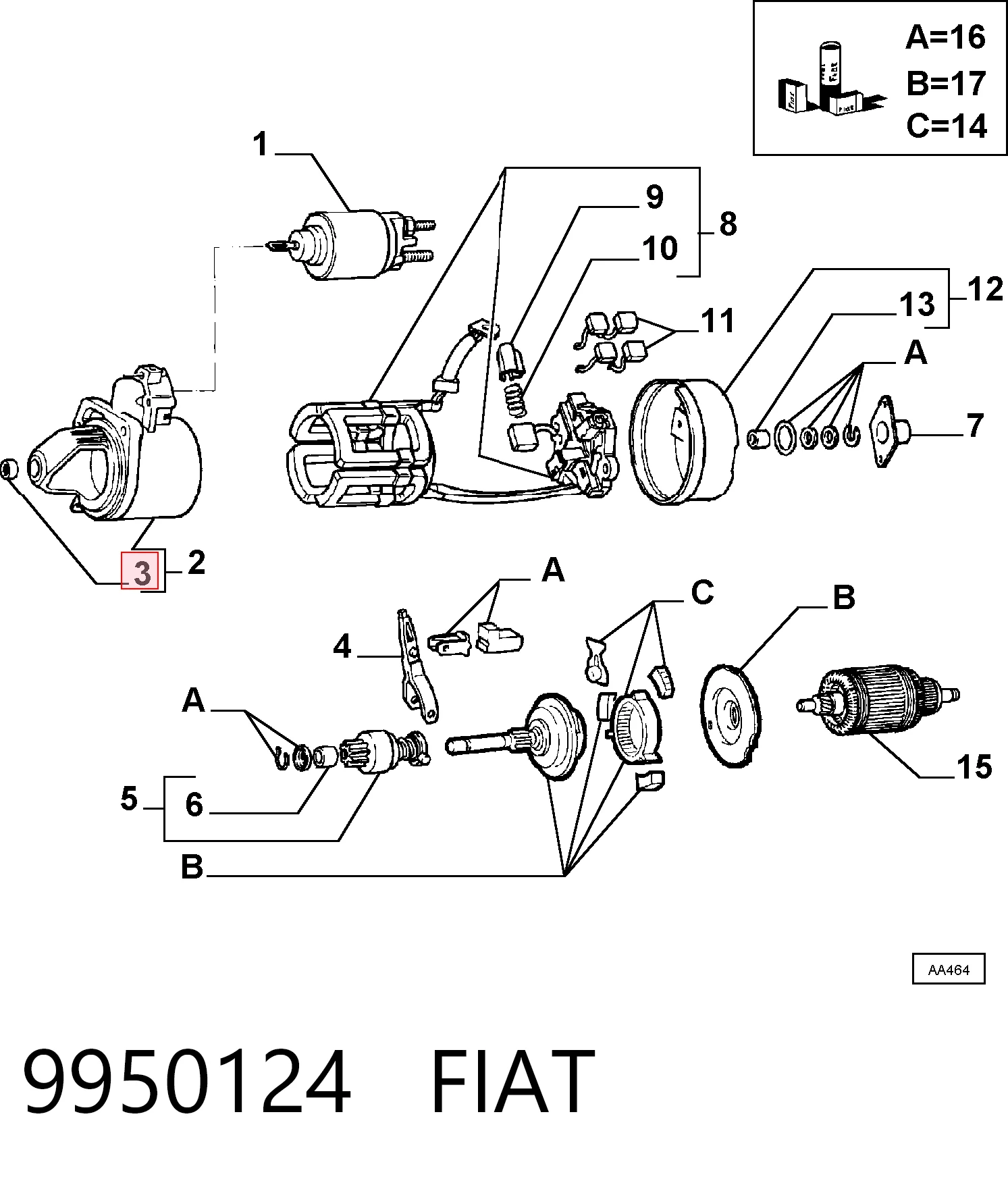 9950124 Fiat/Alfa/Lancia
