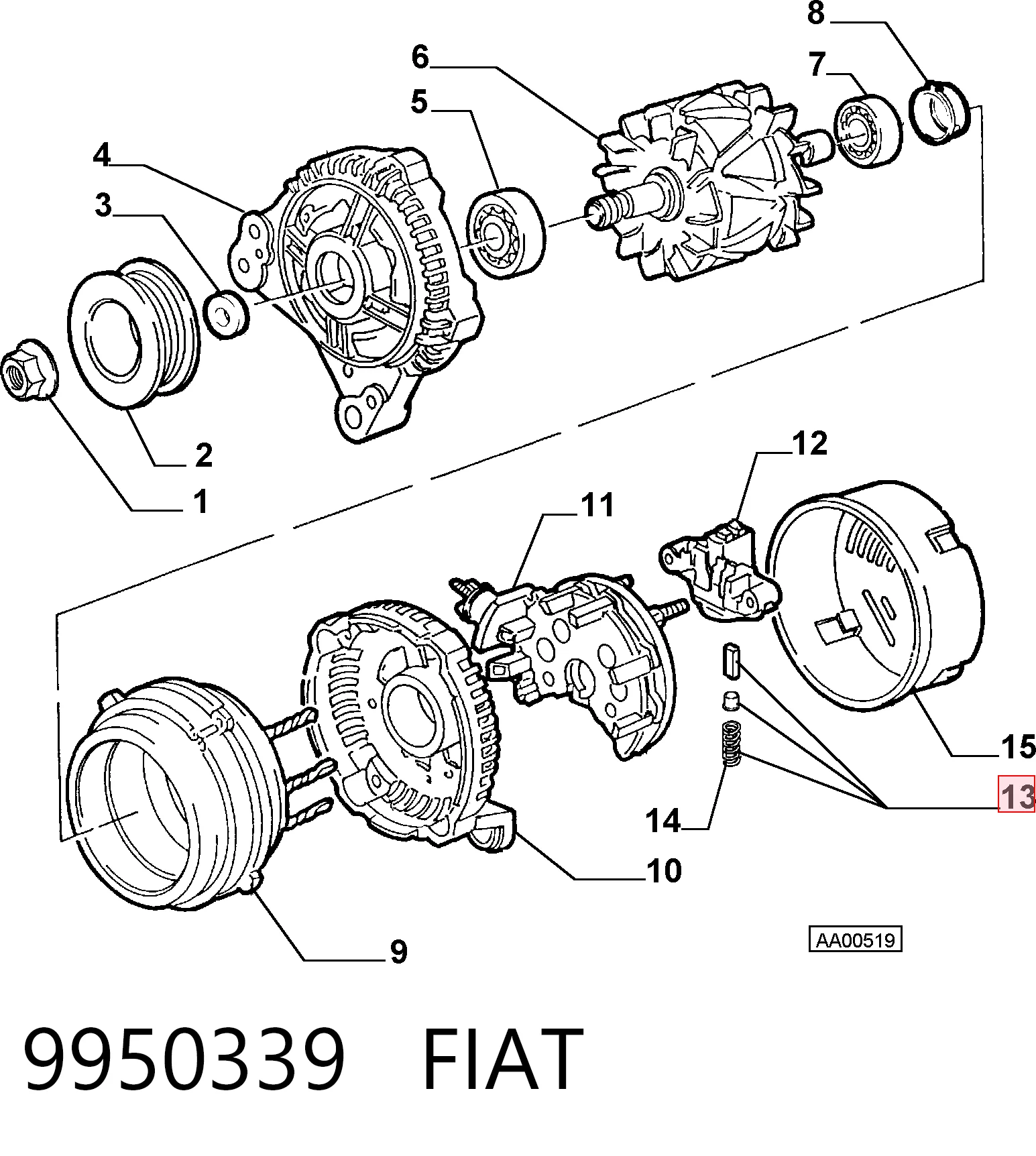 9950339 Fiat/Alfa/Lancia