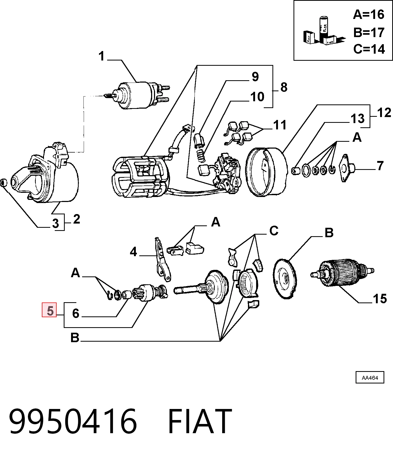 9950416 Fiat/Alfa/Lancia