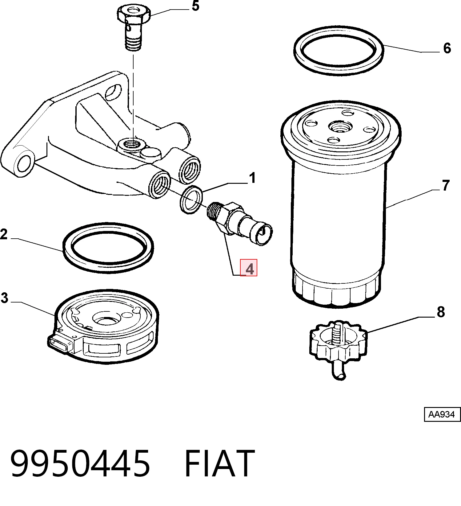 9950445 Fiat/Alfa/Lancia