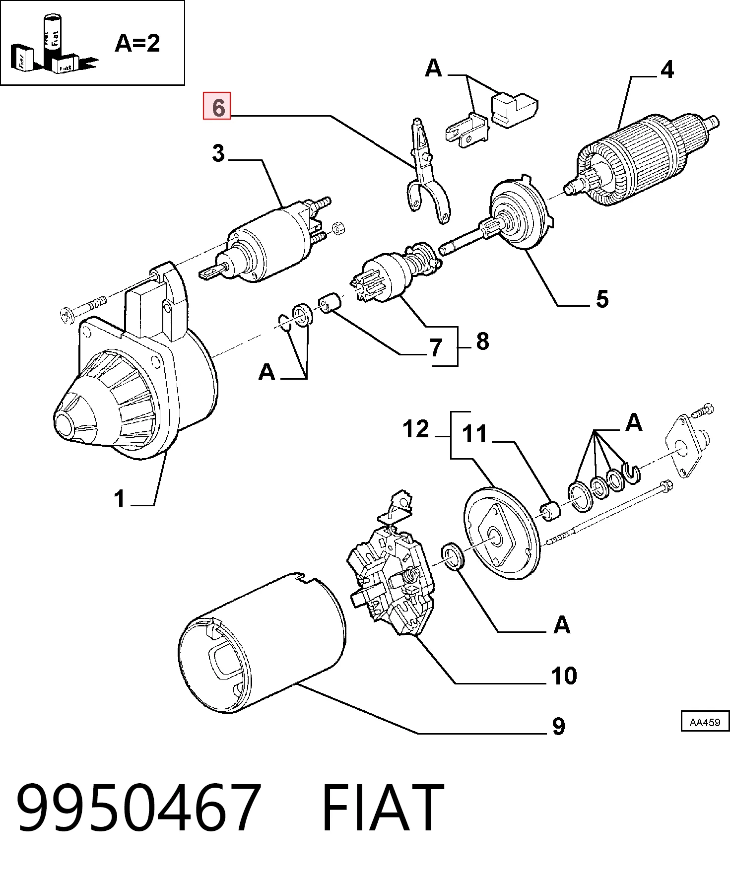 9950467 Fiat/Alfa/Lancia