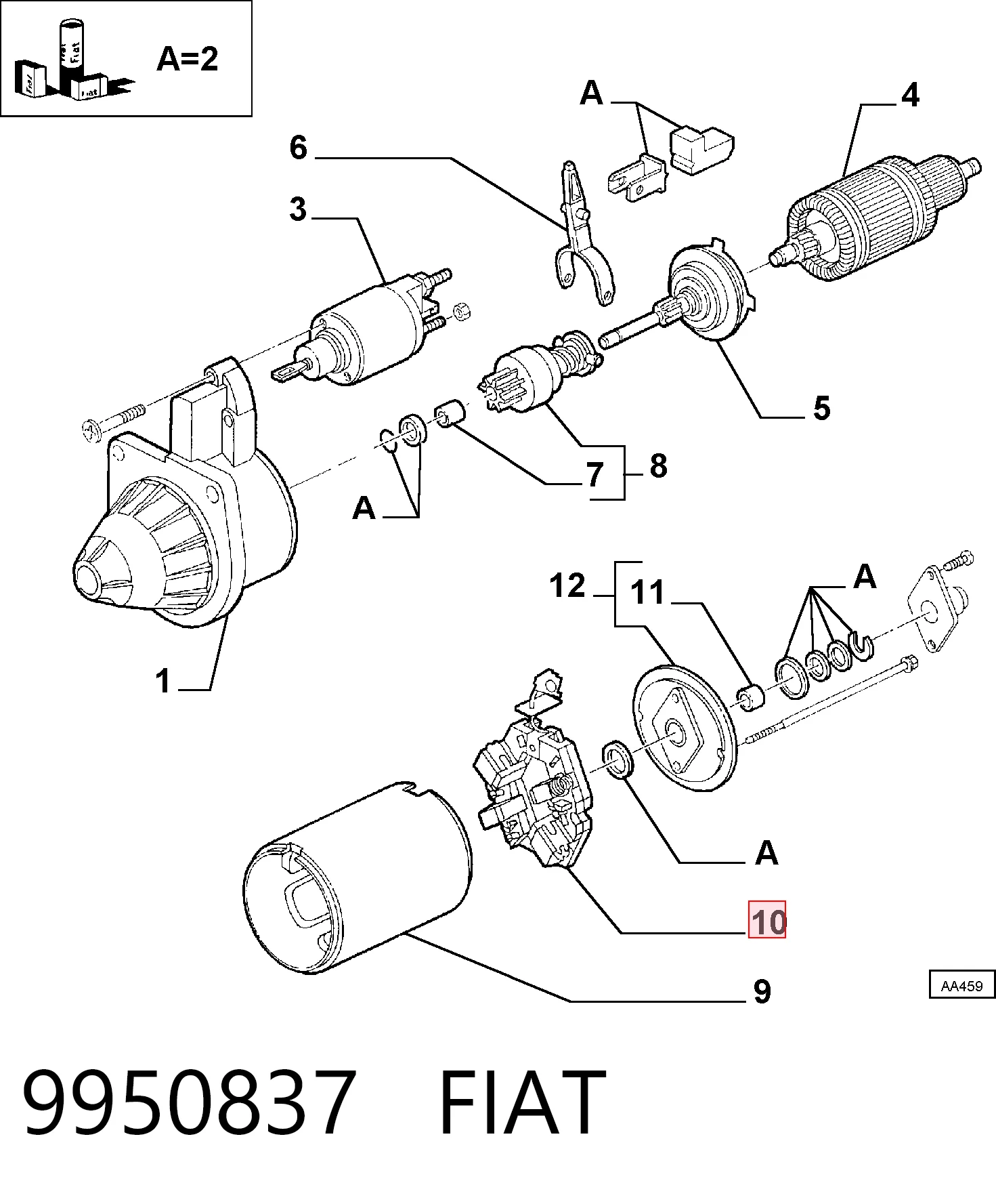 9950837 Fiat/Alfa/Lancia