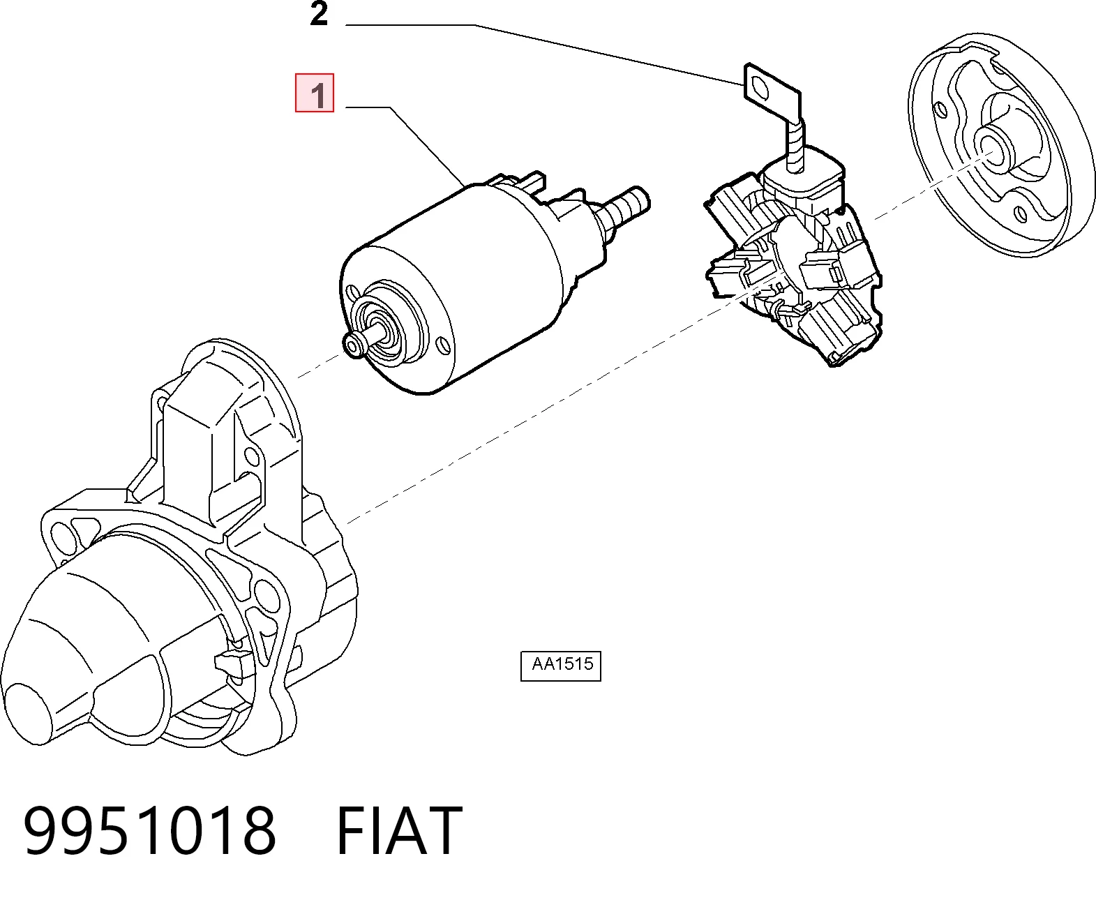 Comprar Solenoide de arranque Alfa Romeo Mito  955 a bajo precio