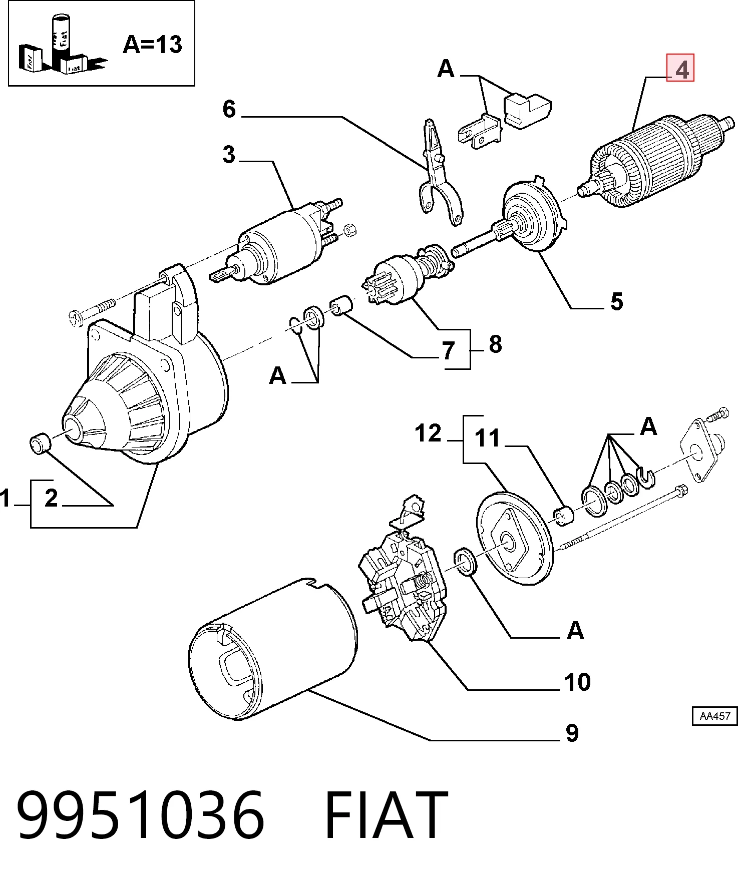 9951036 Fiat/Alfa/Lancia