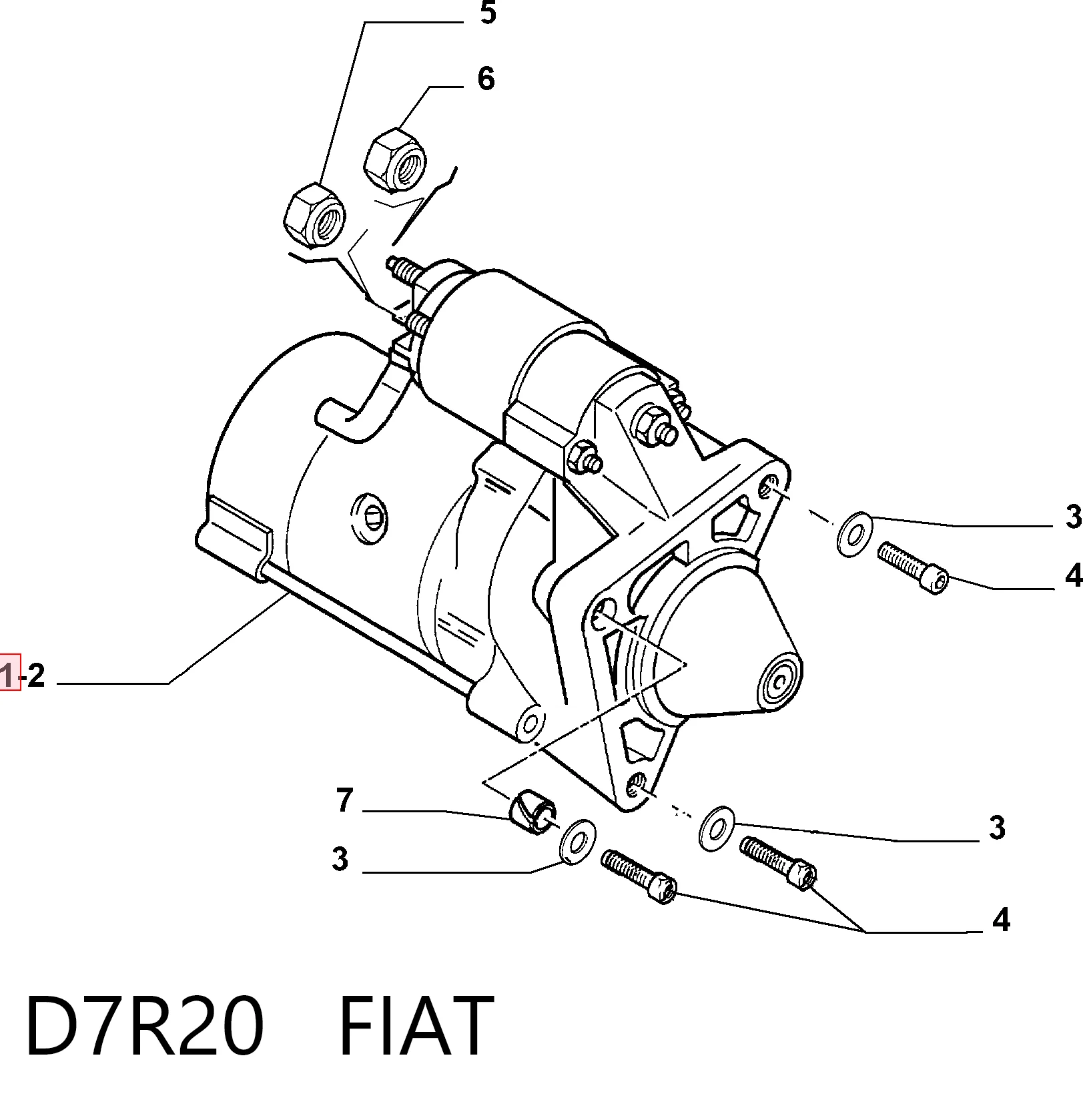 D7R20 Fiat/Alfa/Lancia Arranque motores