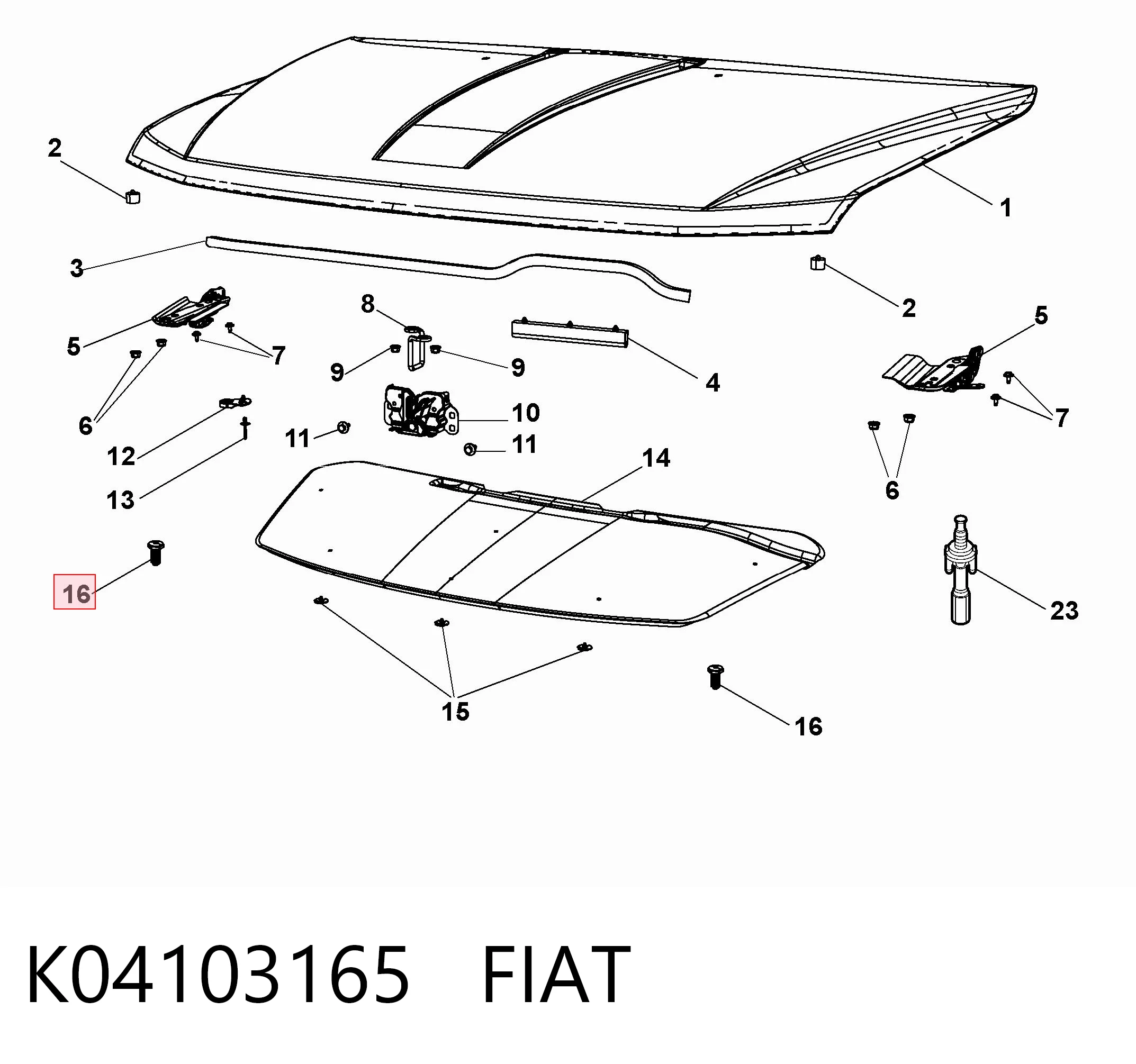 K04103165 Fiat/Alfa/Lancia