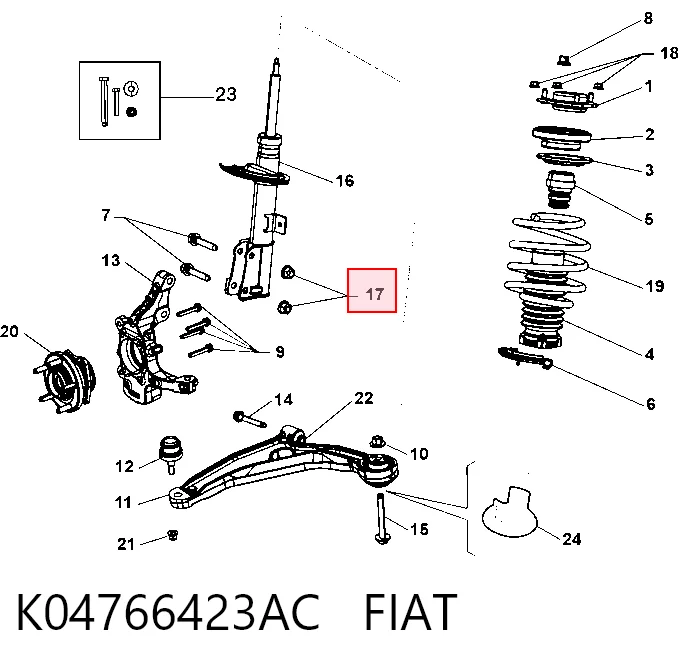K04766423AC Fiat/Alfa/Lancia