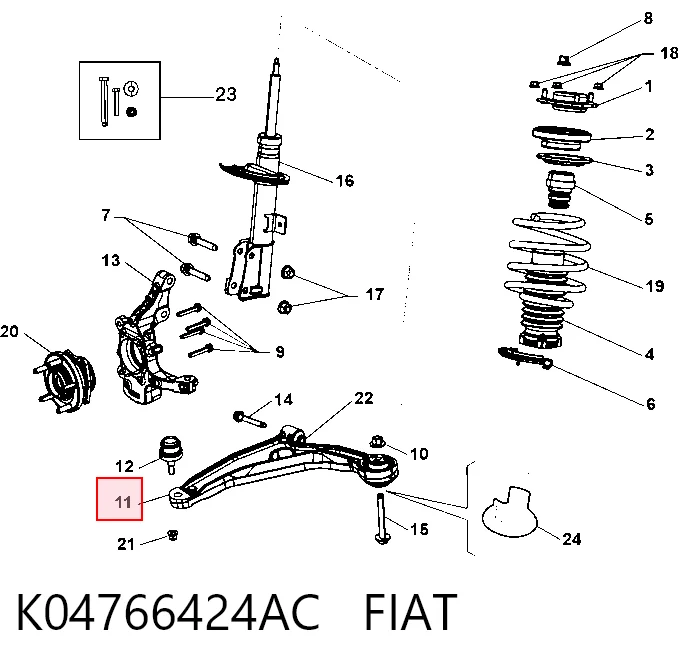 K04766424AC Fiat/Alfa/Lancia