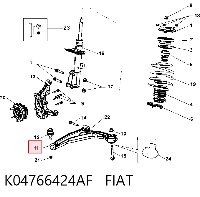 K04766424AF Fiat/Alfa/Lancia