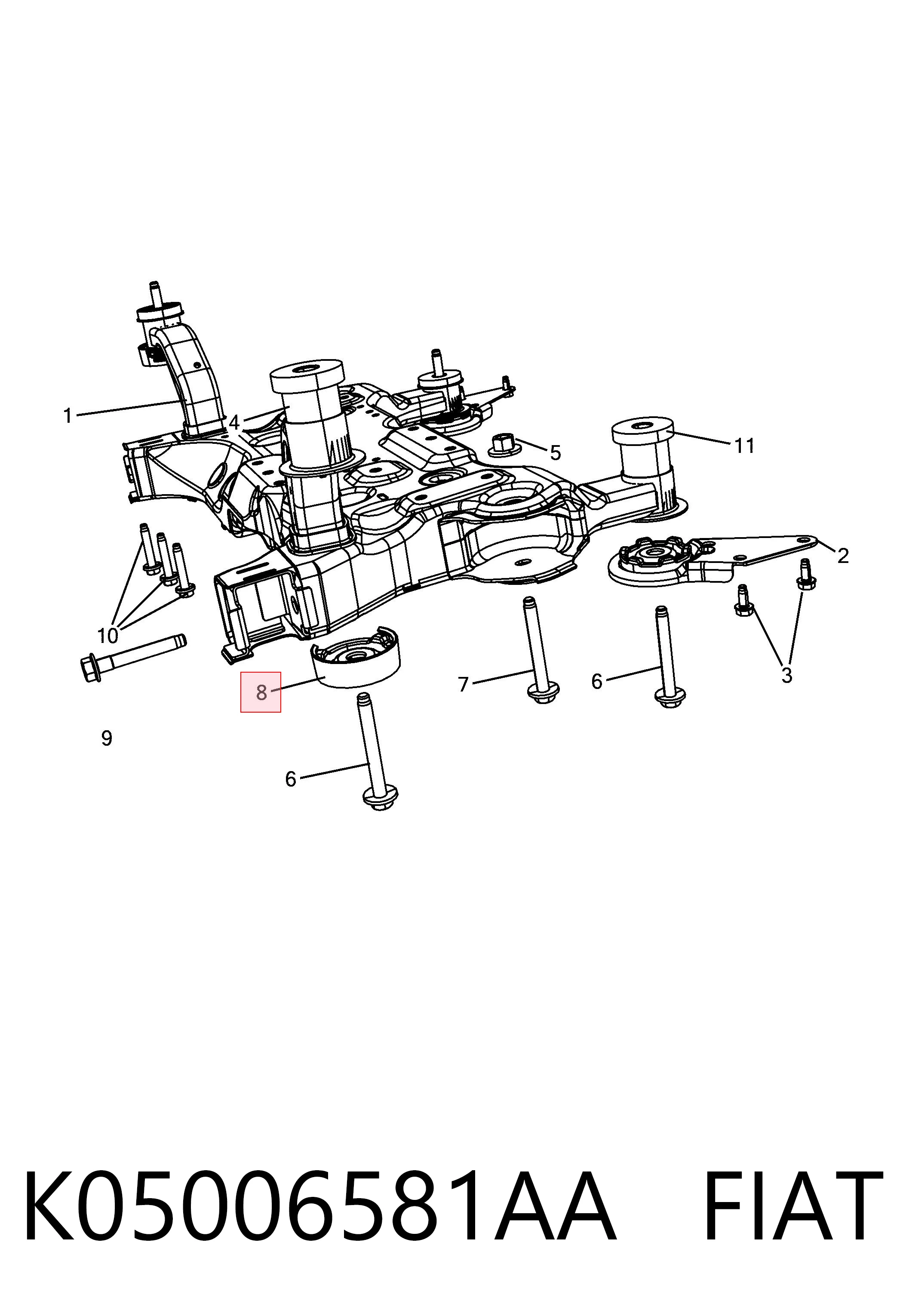 K05006581AA Fiat/Alfa/Lancia