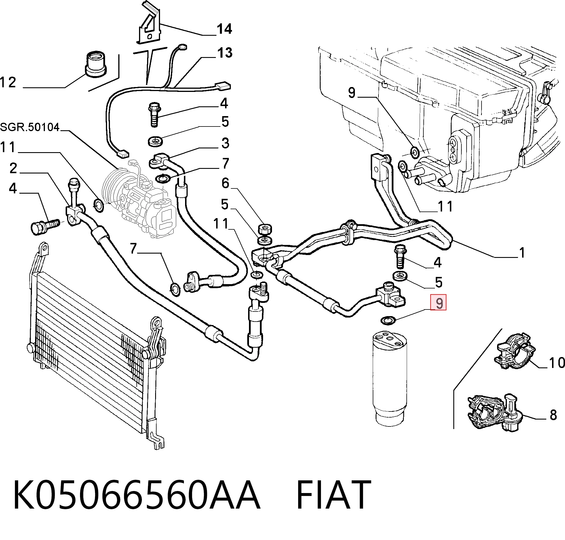 K05066560AA Fiat/Alfa/Lancia