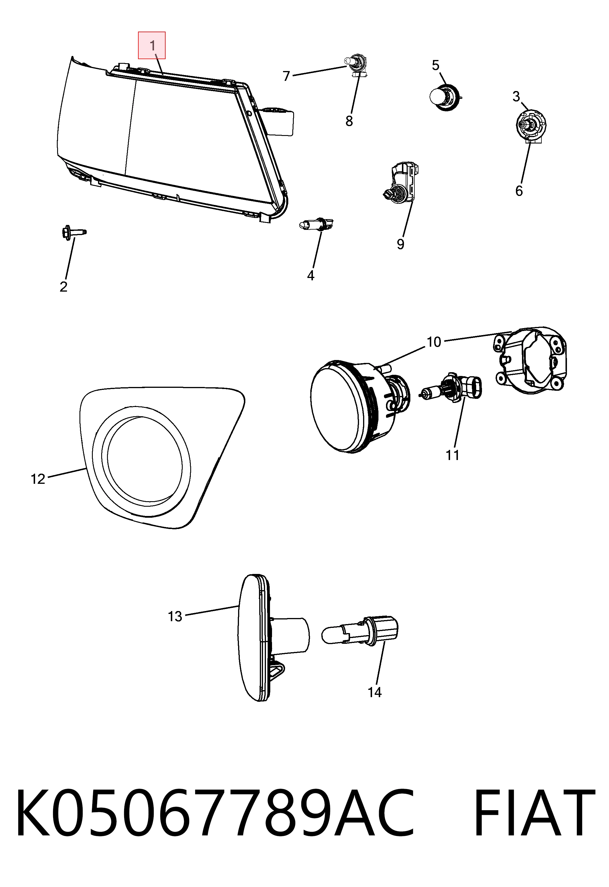  Faro izquierdo Dodge Journey 