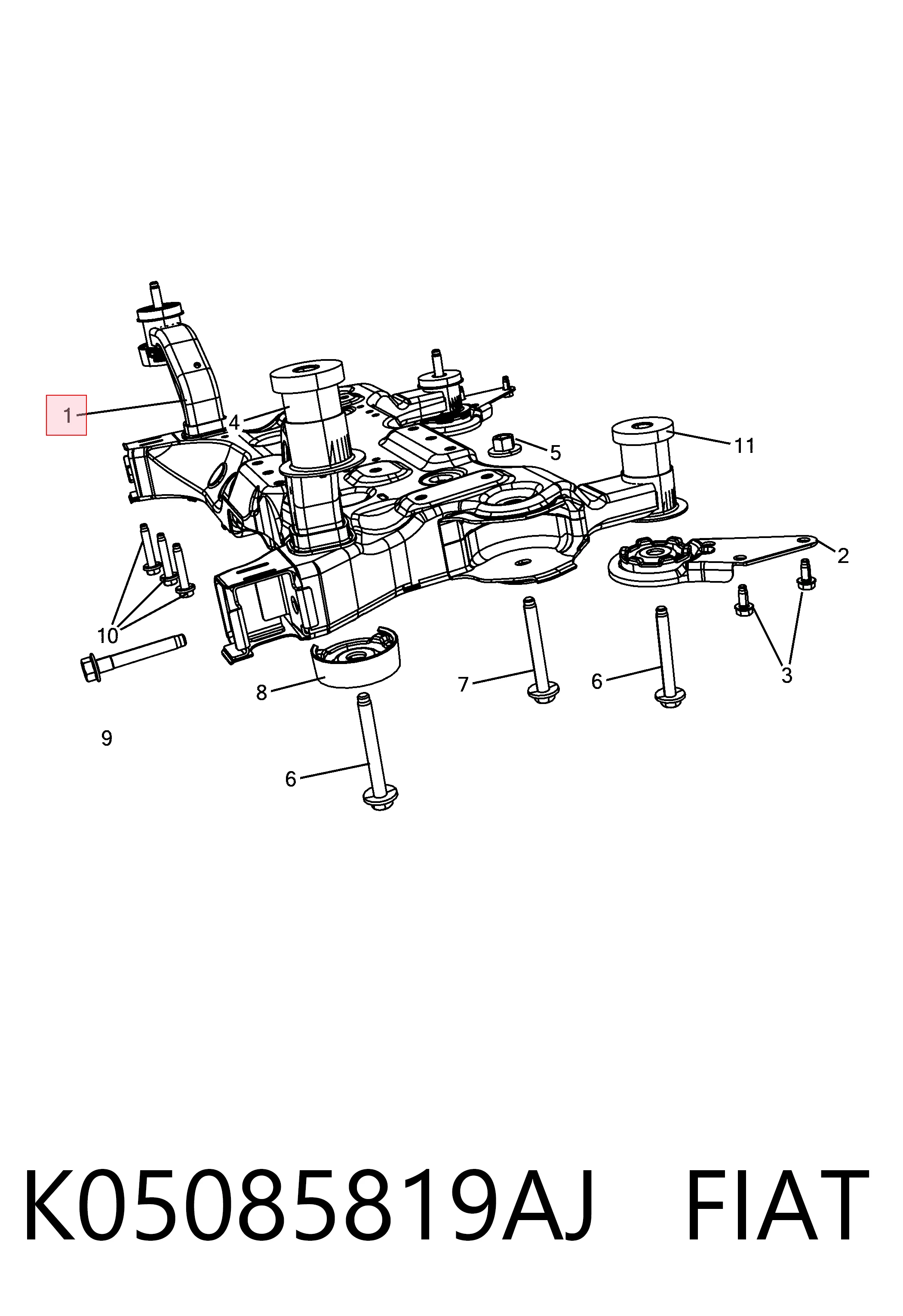 K05085819AJ Fiat/Alfa/Lancia