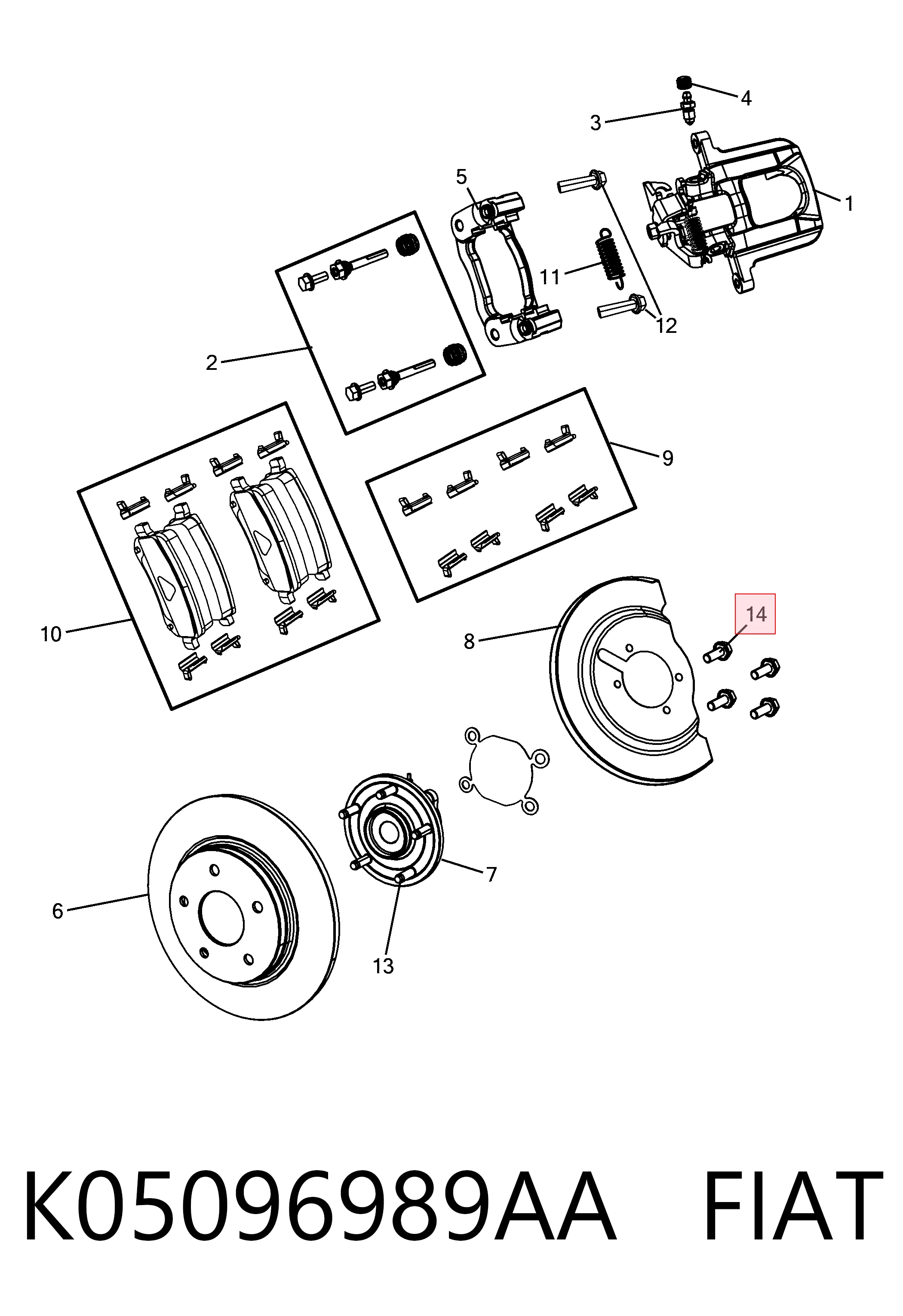 K05096989AA Fiat/Alfa/Lancia