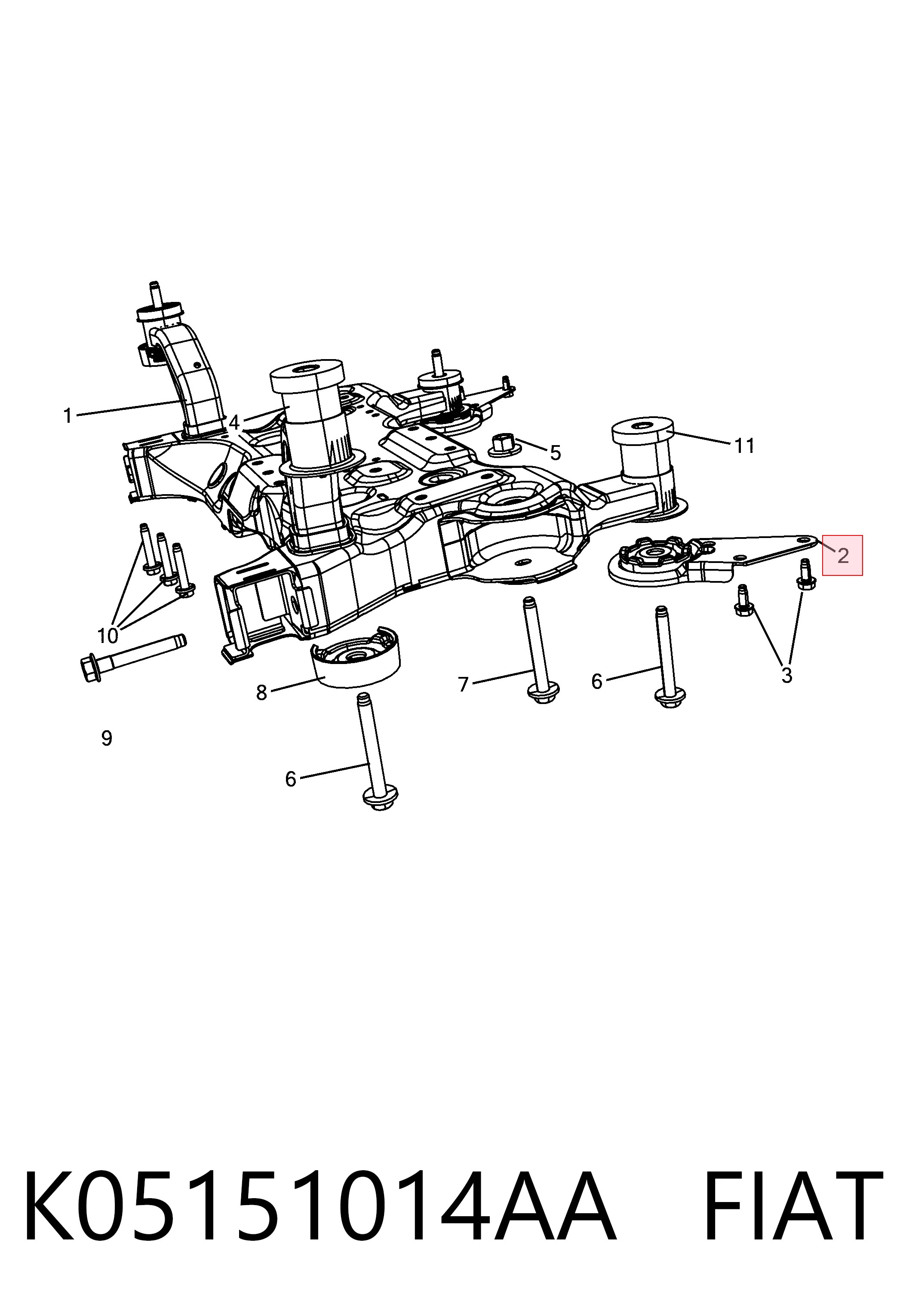 K05151014AA Fiat/Alfa/Lancia