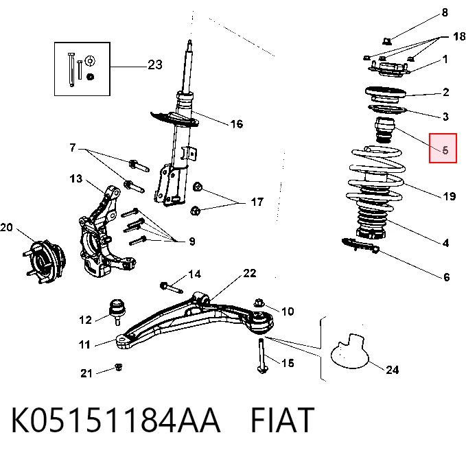 K05151184AA Fiat/Alfa/Lancia