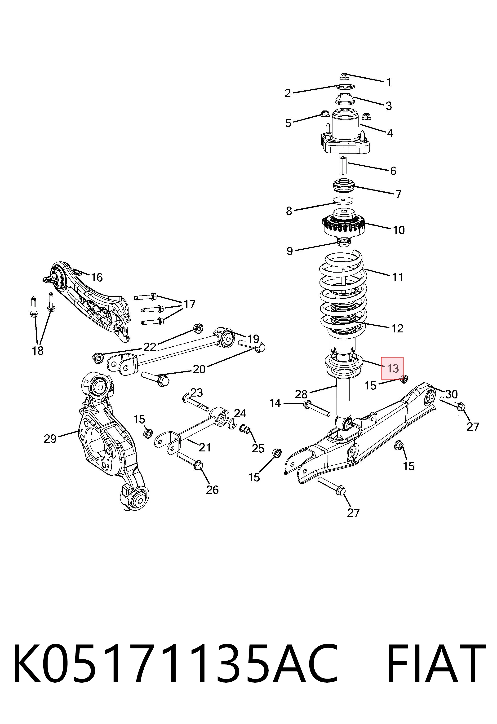 K05171135AC Fiat/Alfa/Lancia