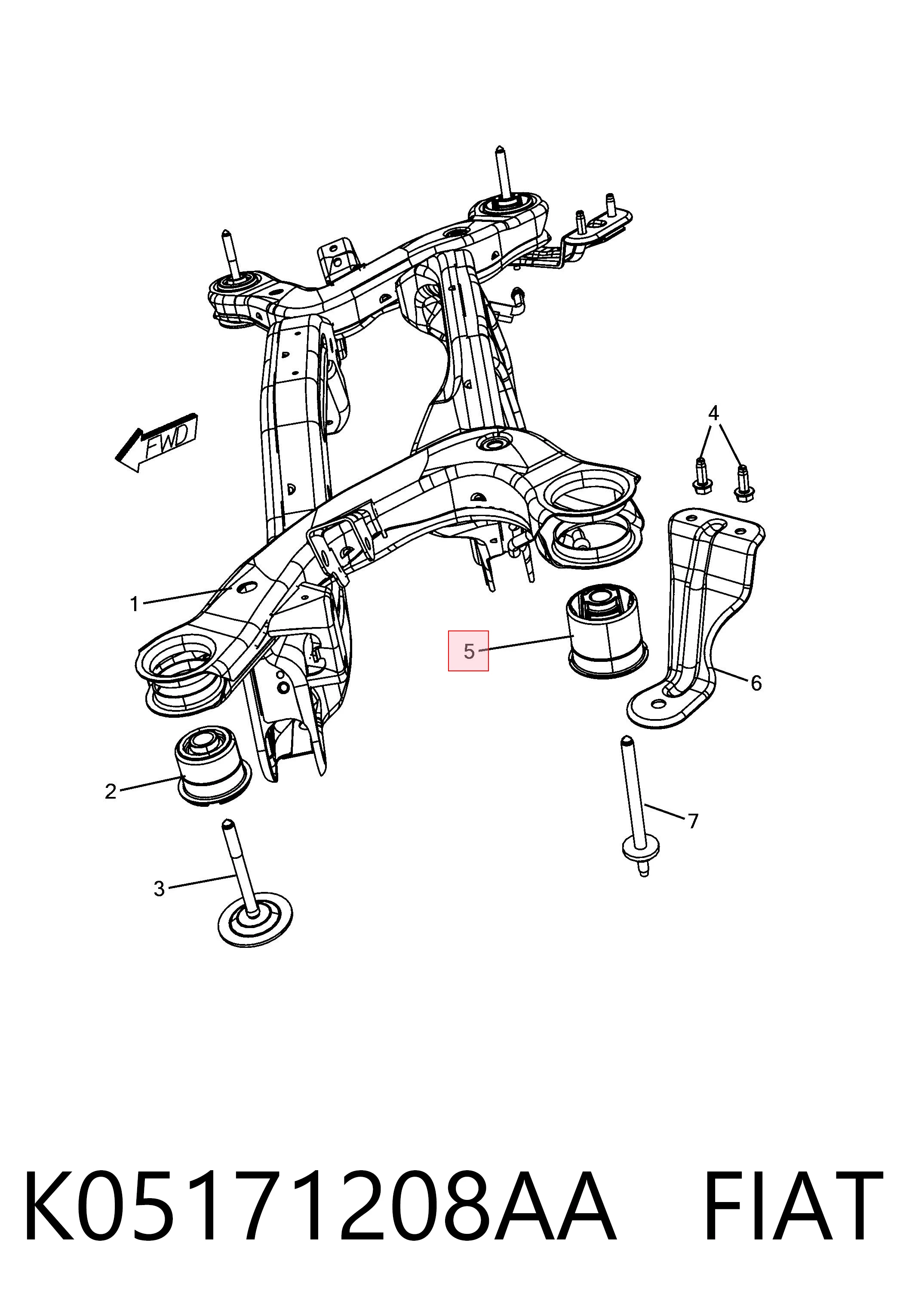 Comprar Silentblock trasero Dodge Journey  
