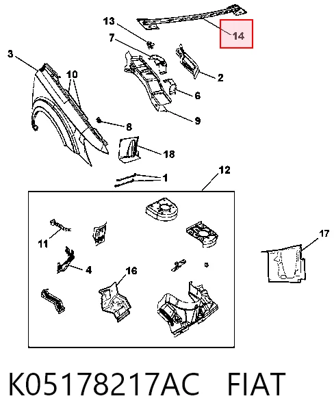 K05178217AC Fiat/Alfa/Lancia
