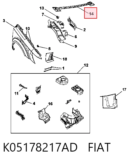 K05178217AD Fiat/Alfa/Lancia