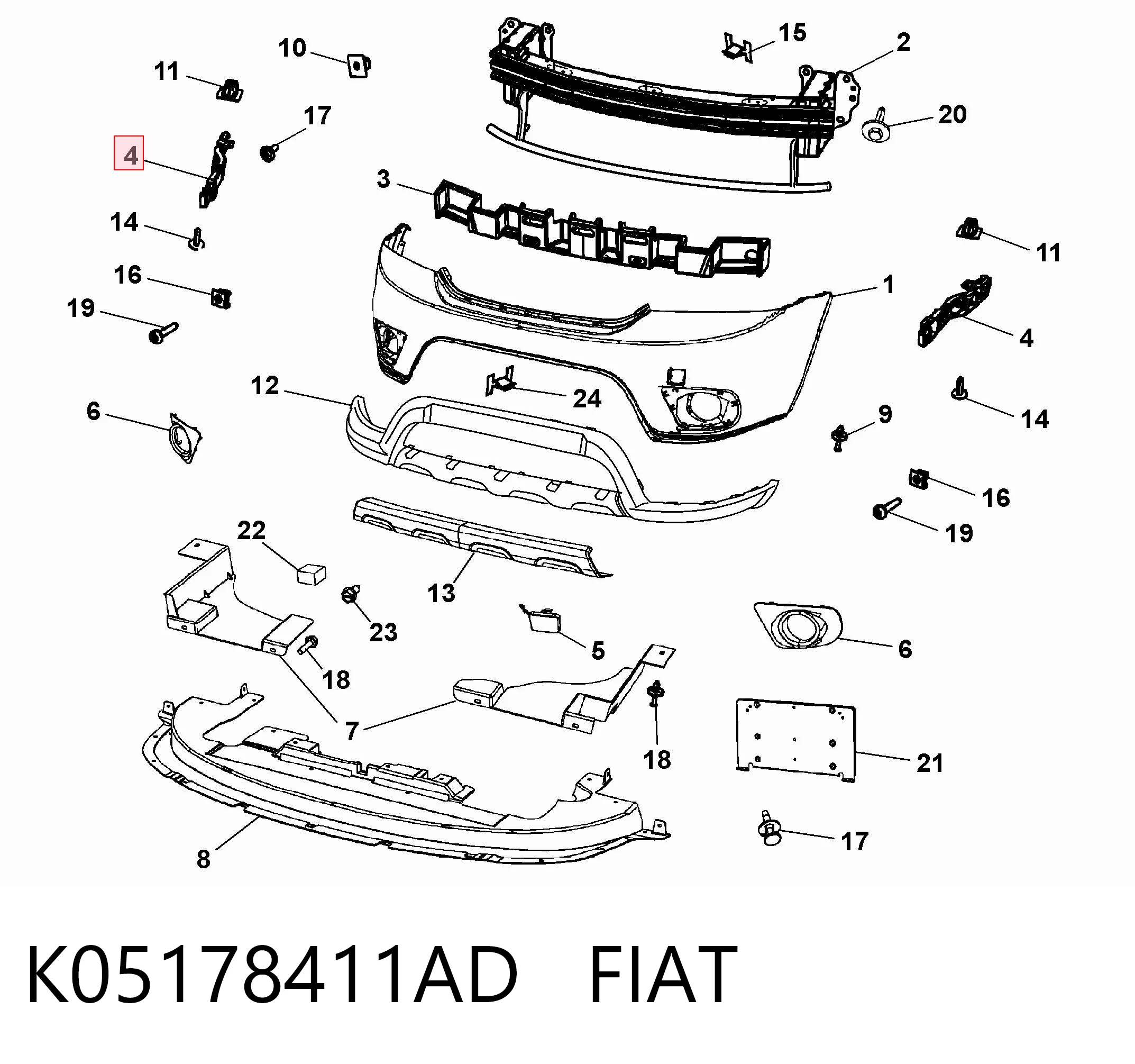 K05178411AD Fiat/Alfa/Lancia