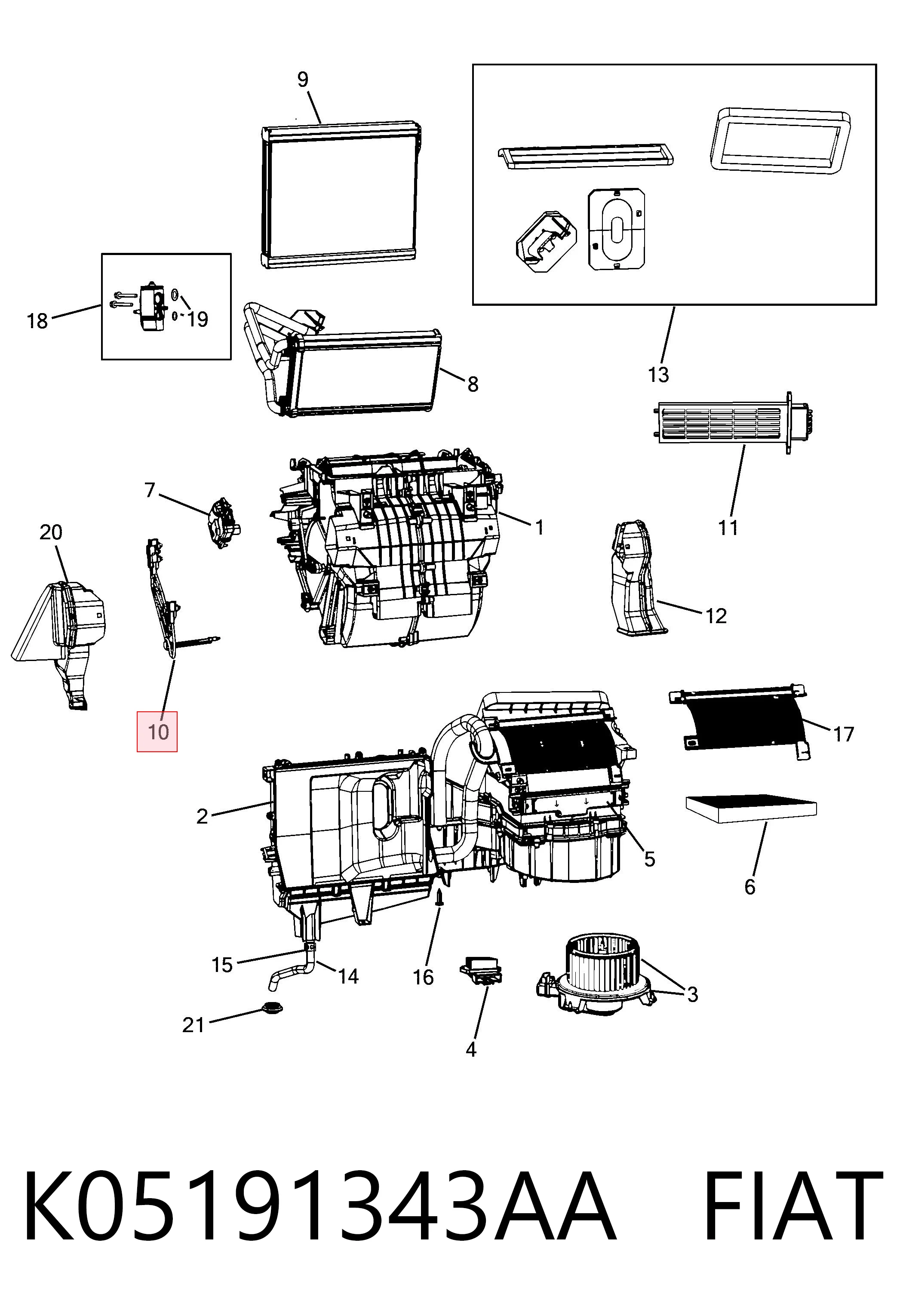 K05191343AA Fiat/Alfa/Lancia