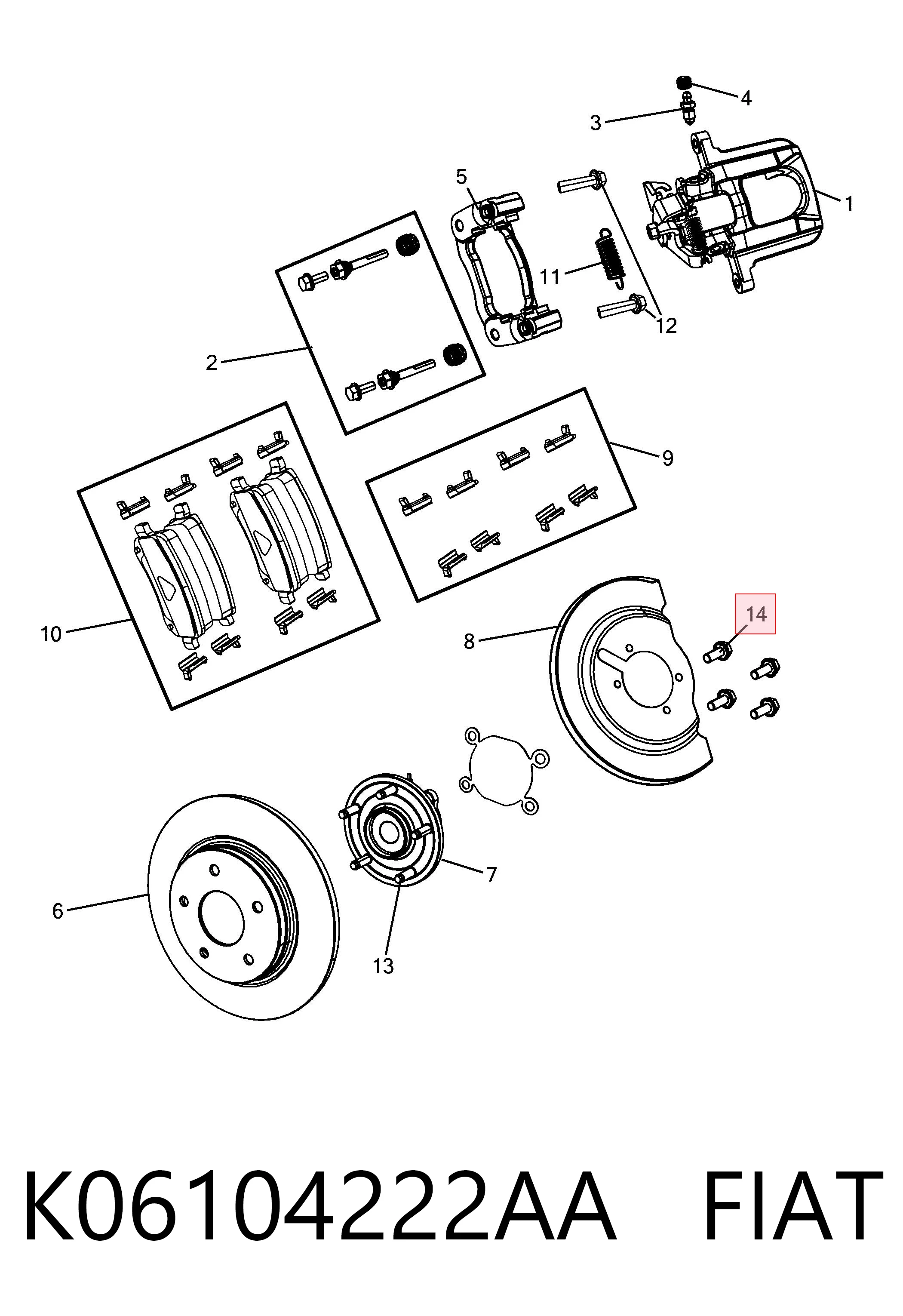 K06104222AA Fiat/Alfa/Lancia