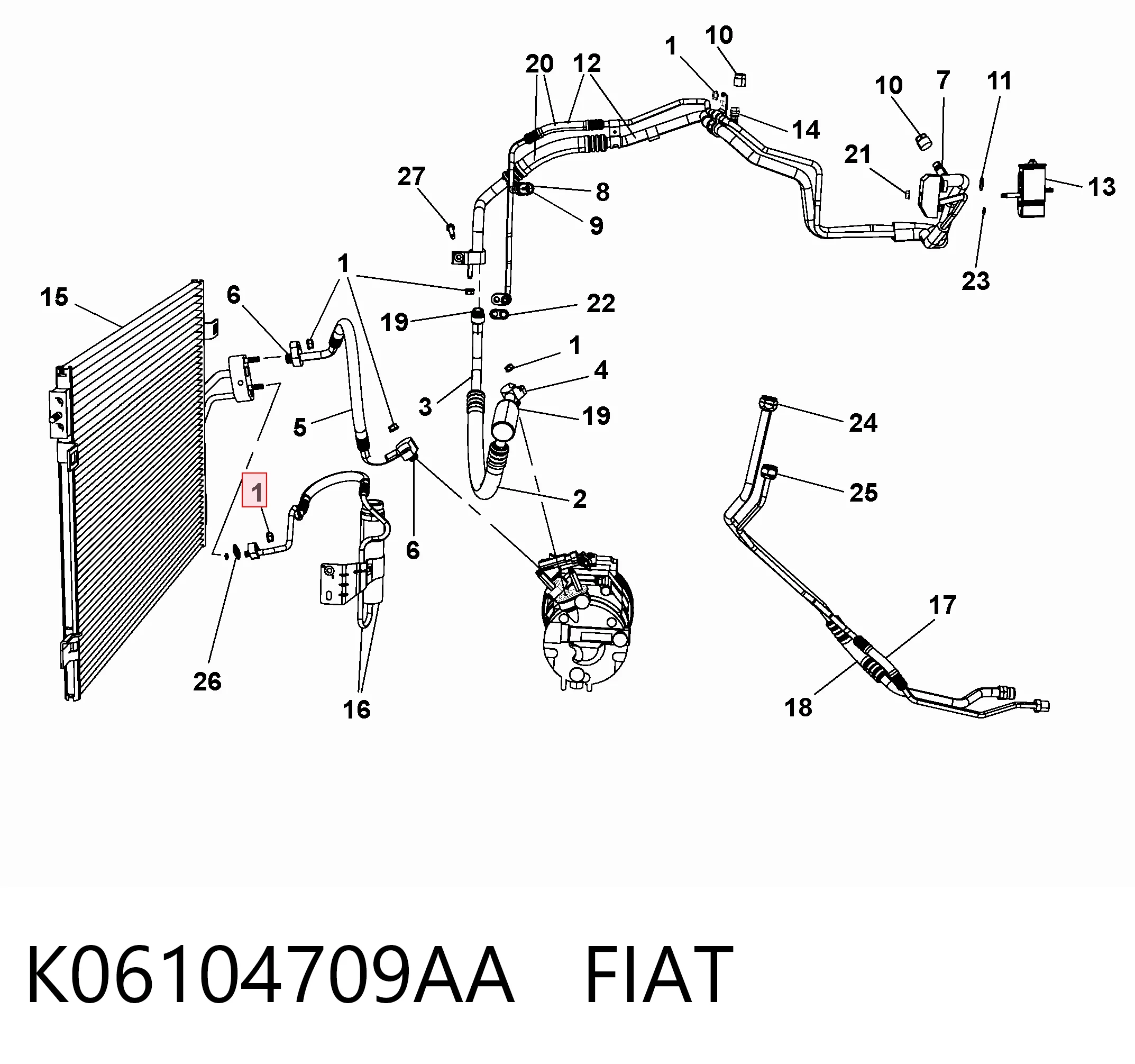 K06104709AA Fiat/Alfa/Lancia