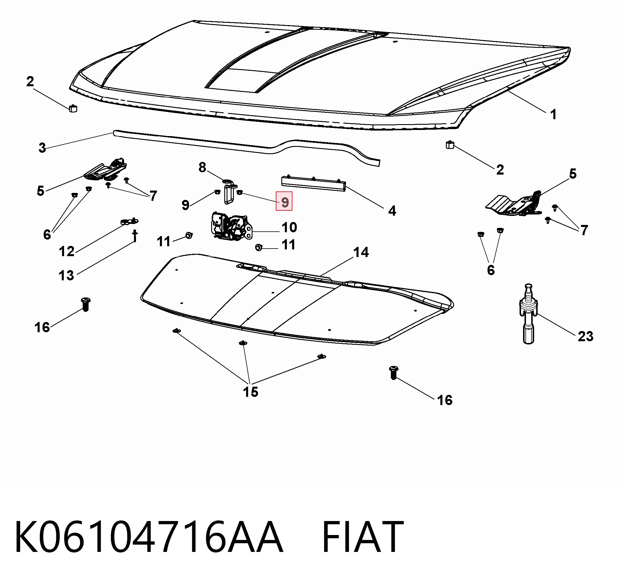 K06104716AA Fiat/Alfa/Lancia