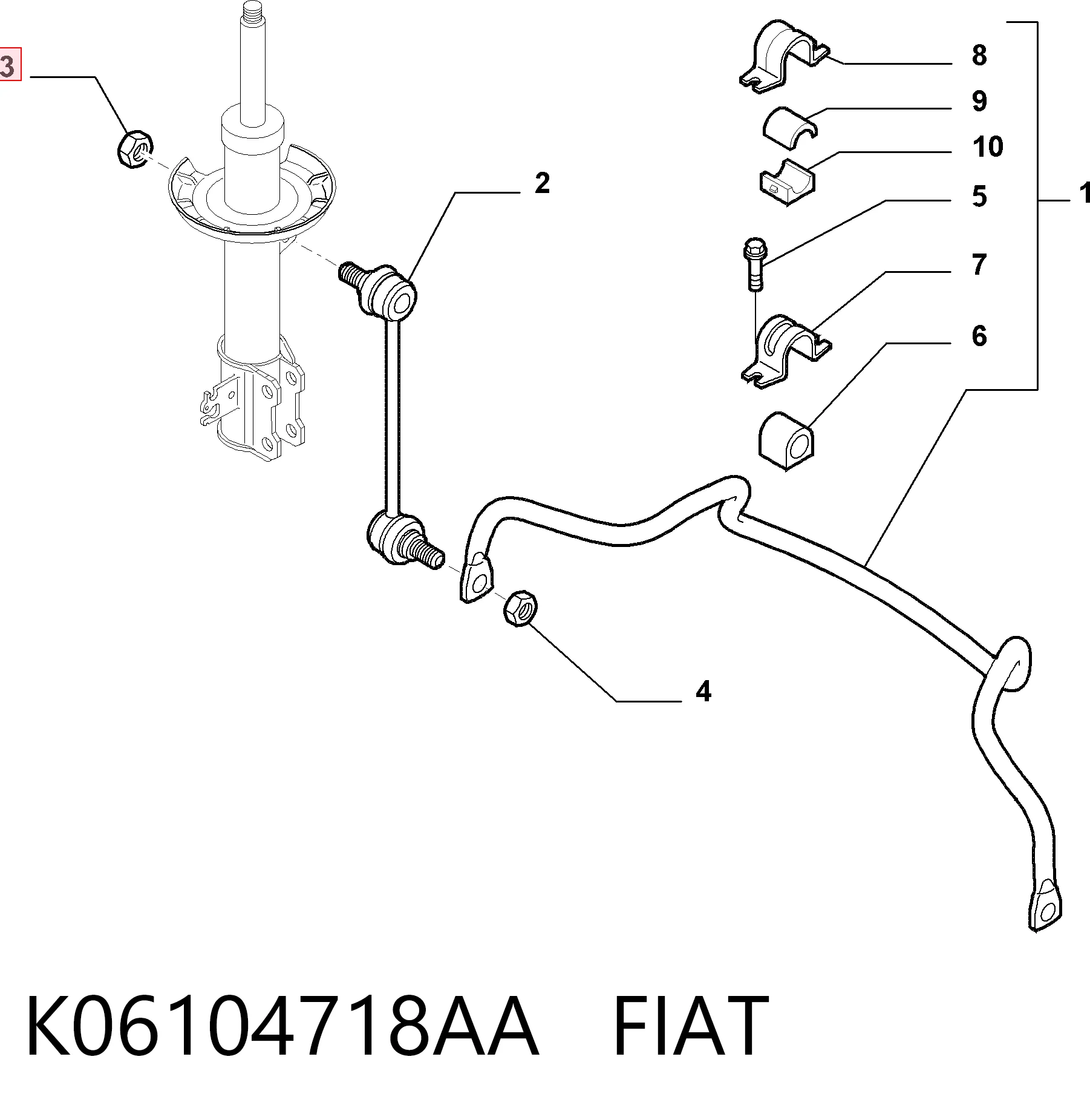 K06104718AA Fiat/Alfa/Lancia
