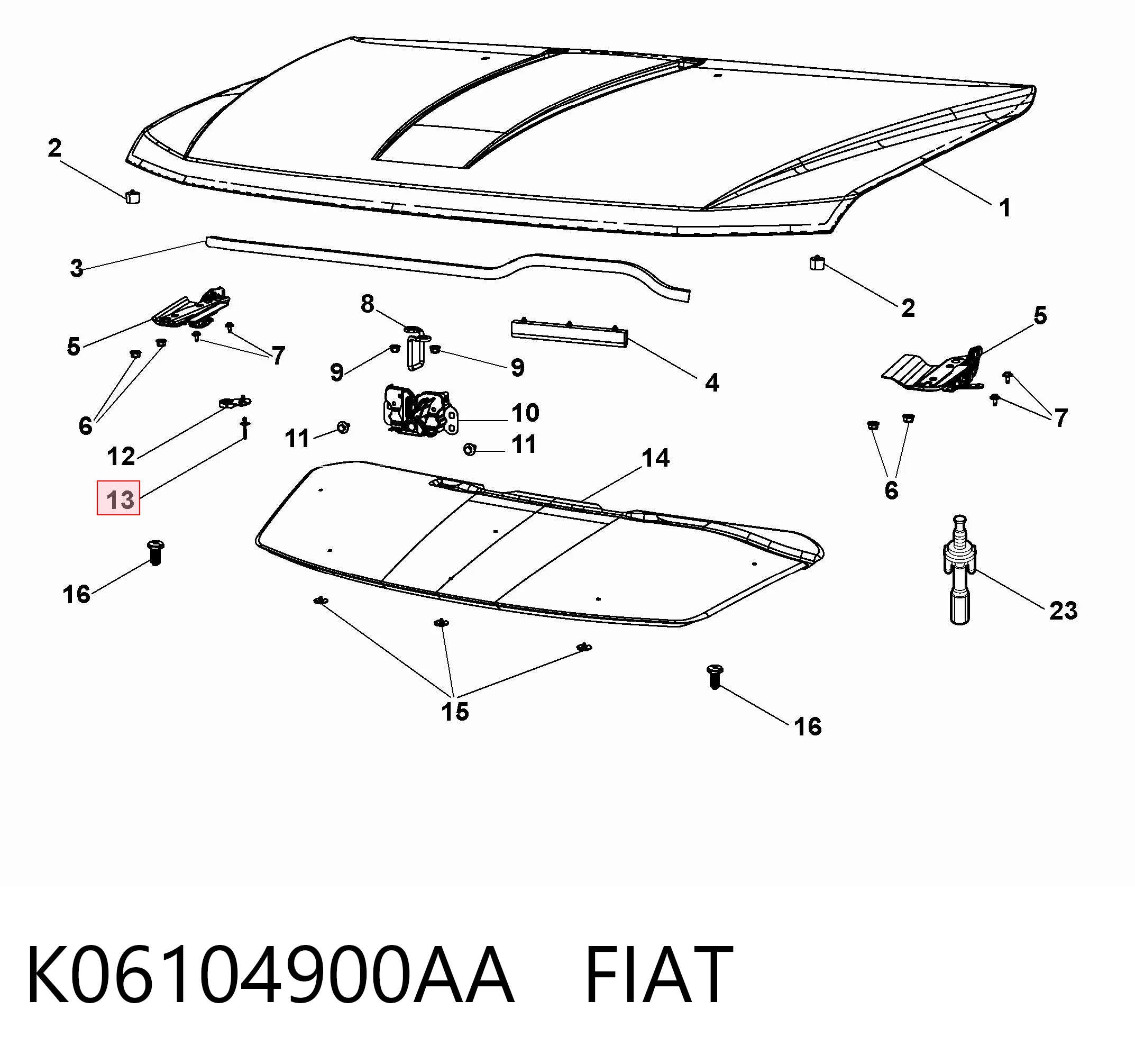 K06104900AA Fiat/Alfa/Lancia