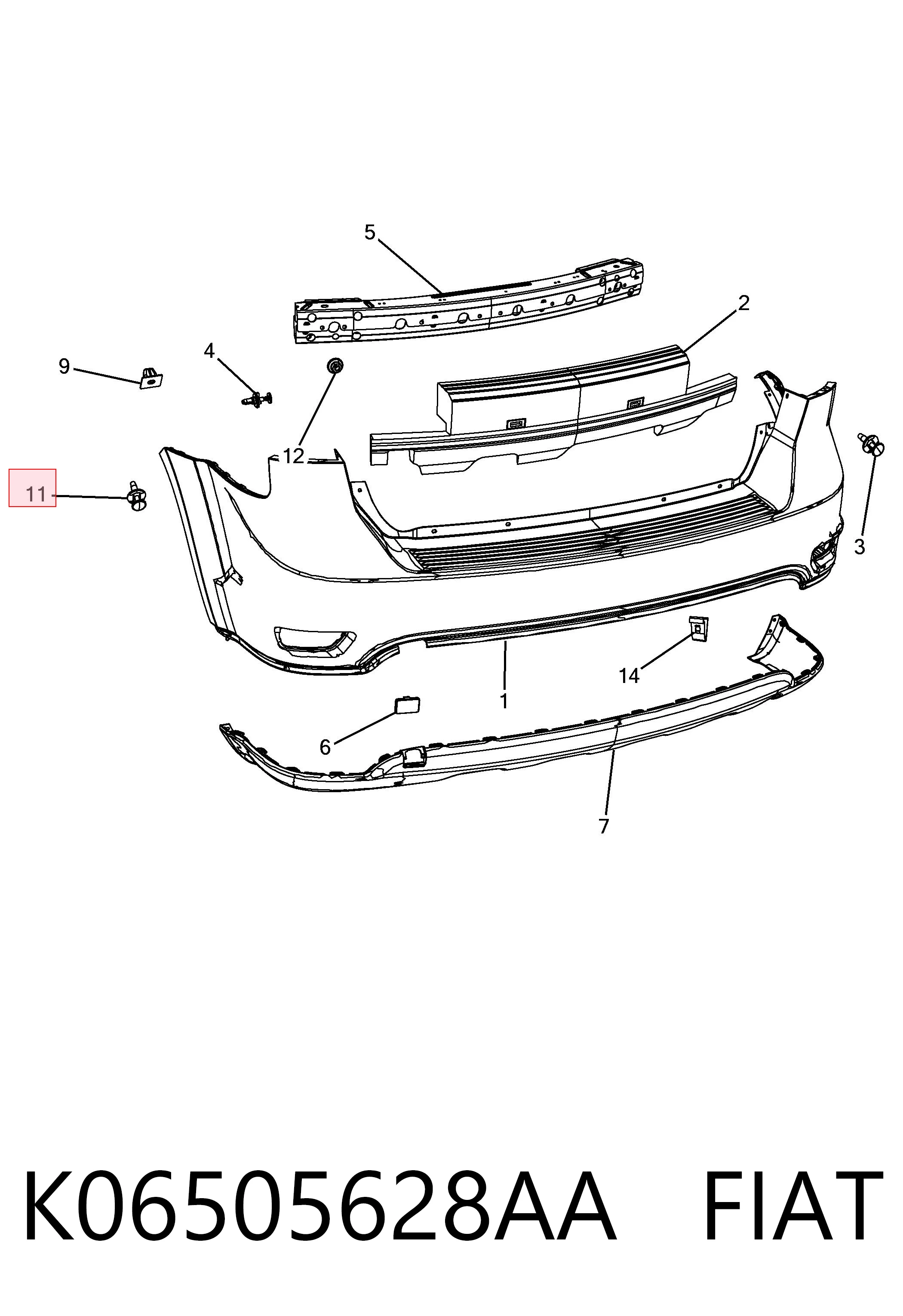 K06505628AA Fiat/Alfa/Lancia