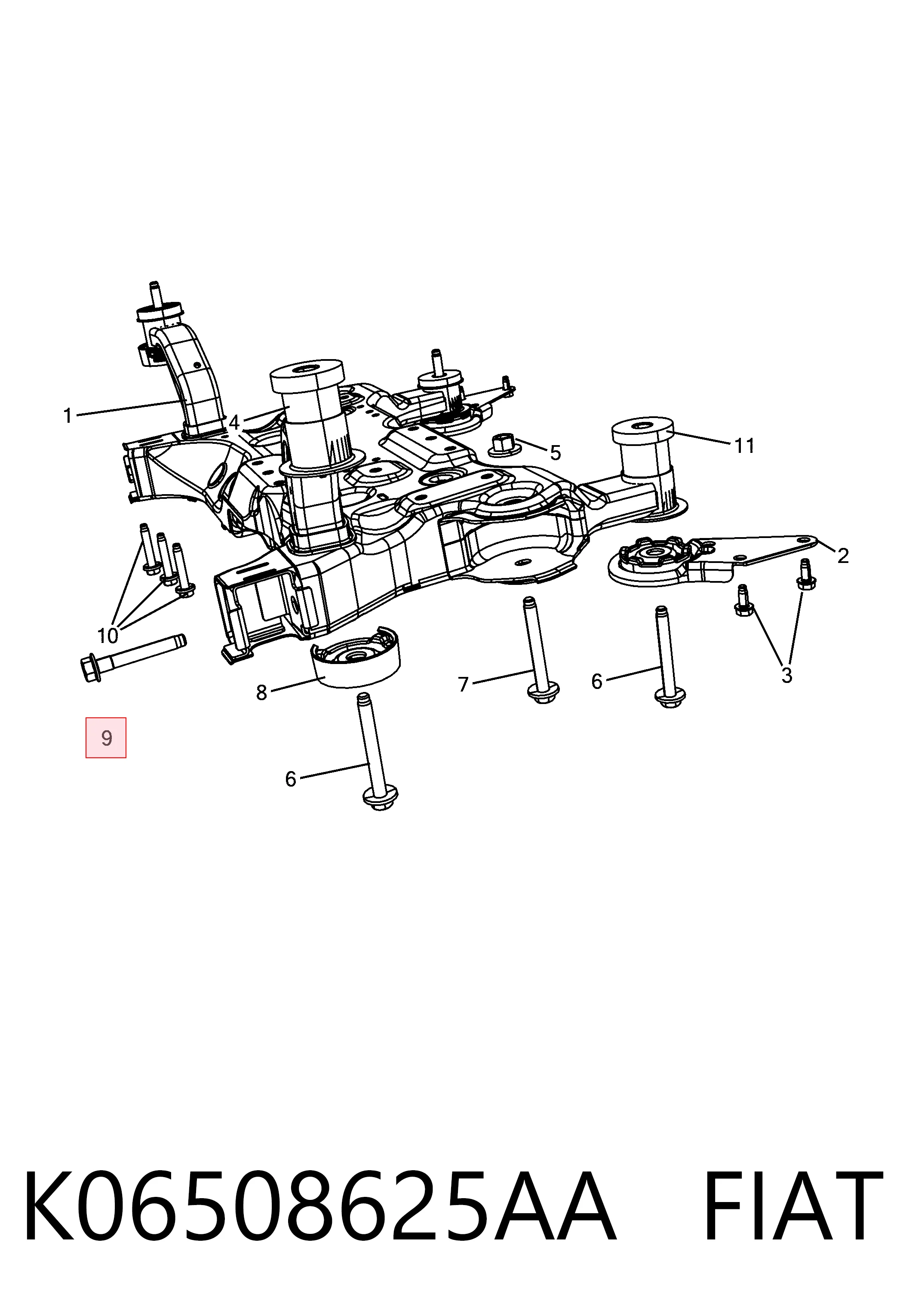 K06508625AA Fiat/Alfa/Lancia