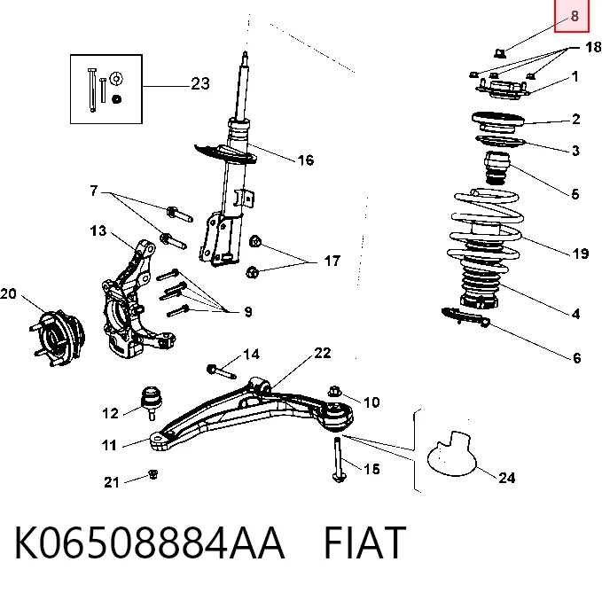K06508884AA Fiat/Alfa/Lancia