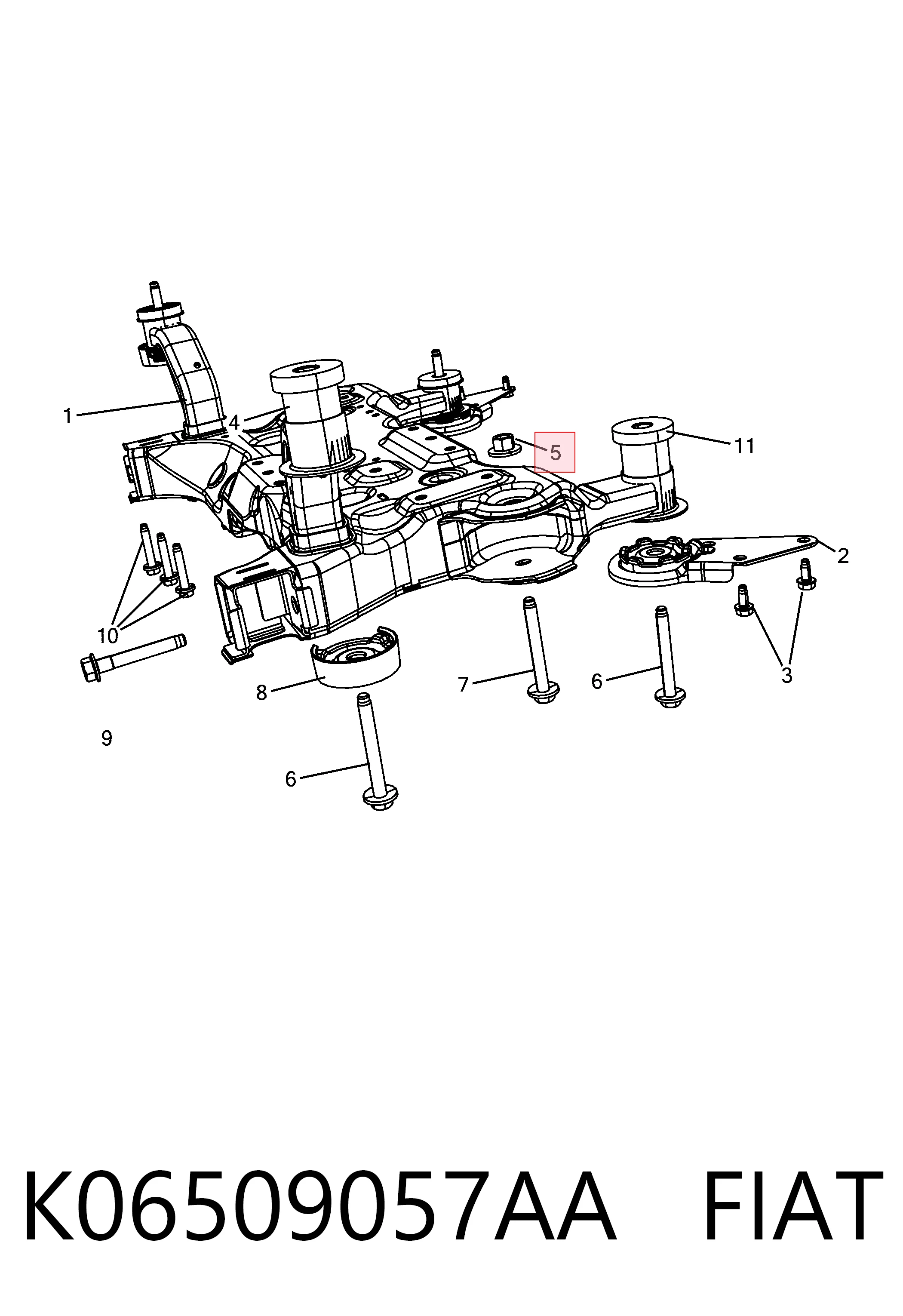 K06509057AA Fiat/Alfa/Lancia