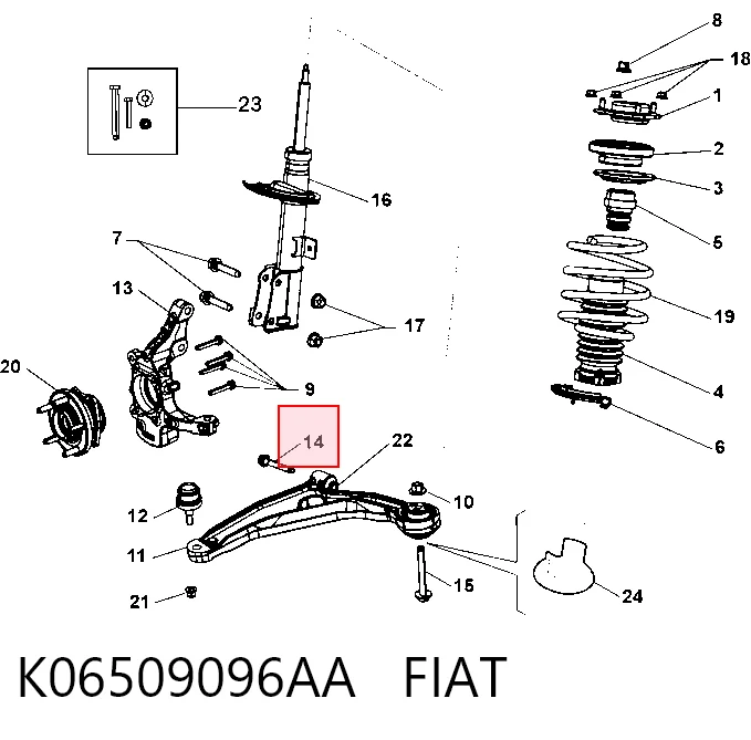 K06509096AA Fiat/Alfa/Lancia
