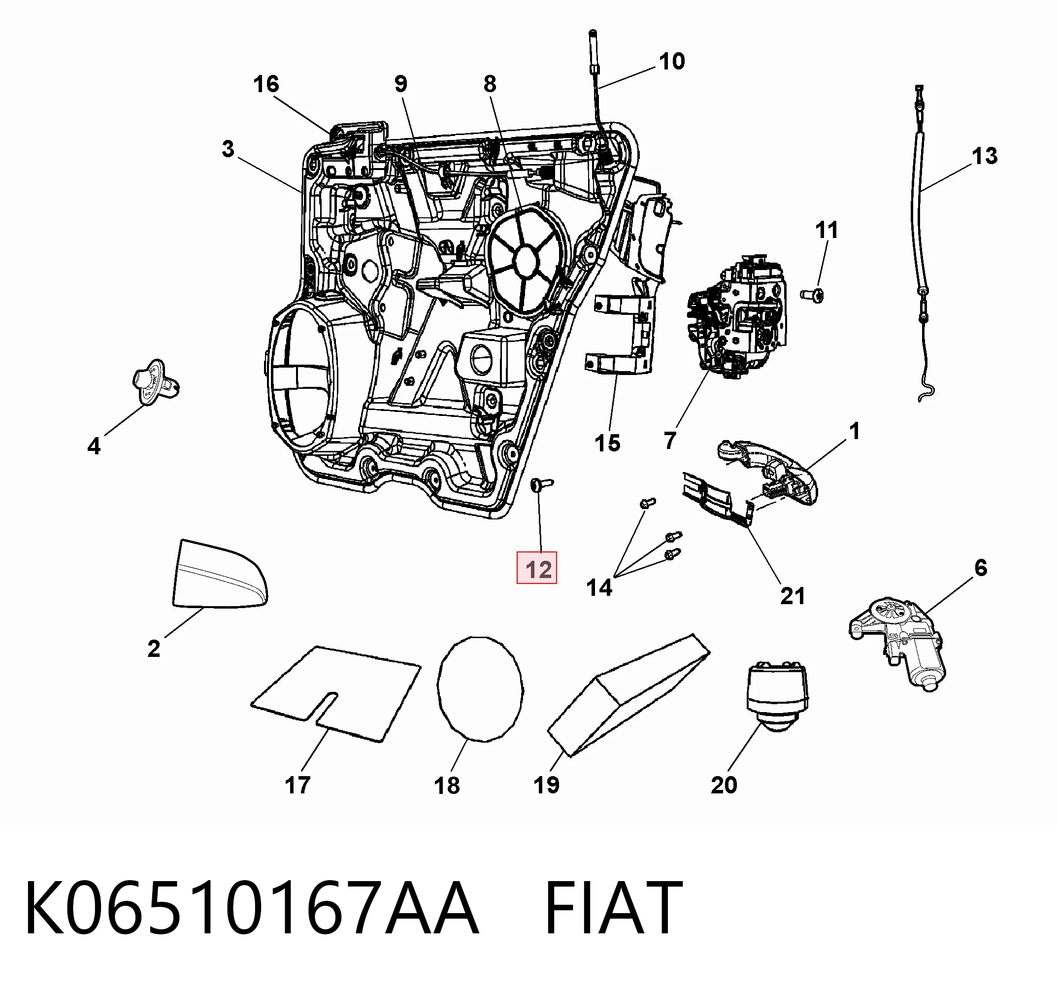 K06510167AA Fiat/Alfa/Lancia