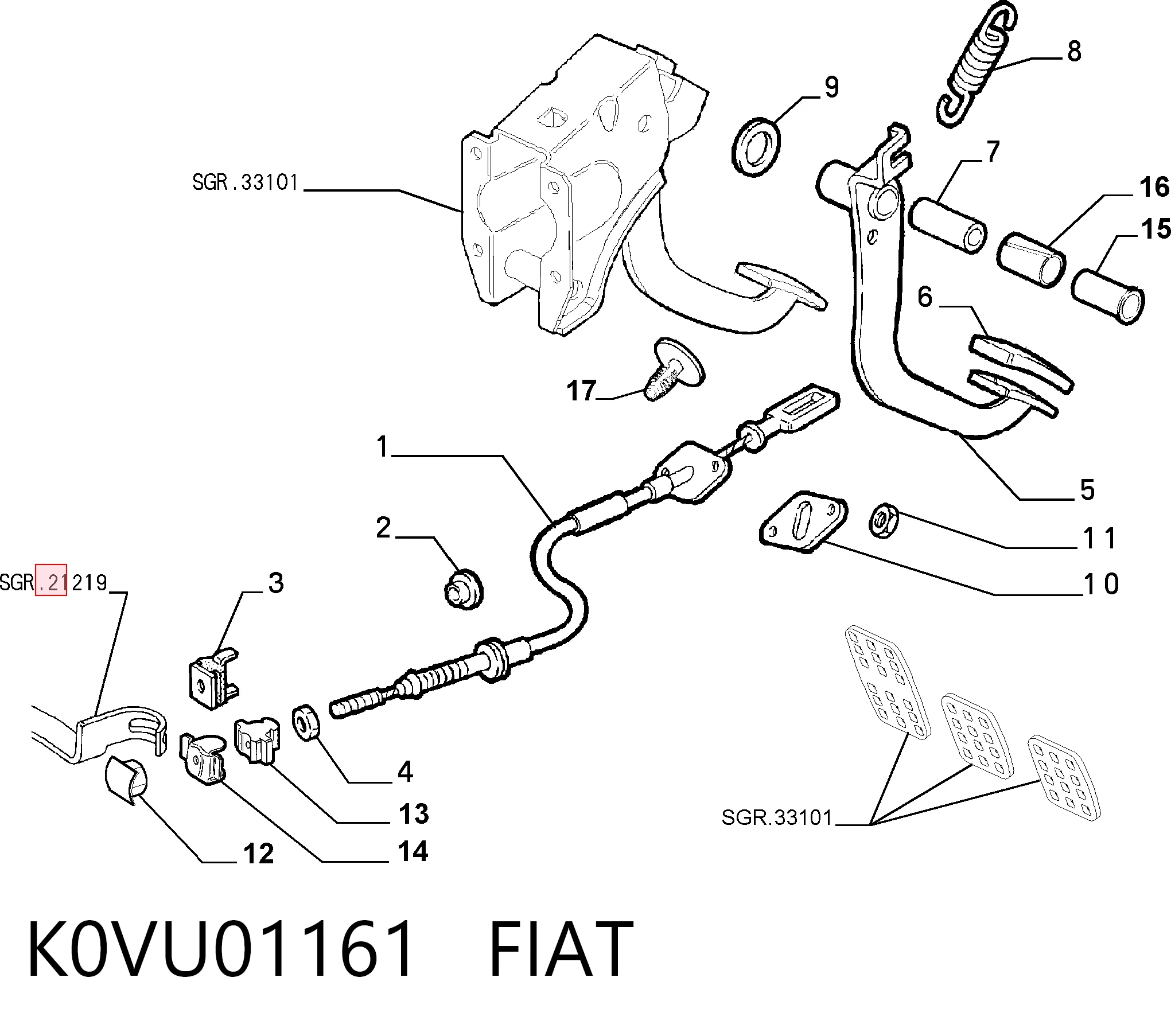 K0VU01161 Fiat/Alfa/Lancia